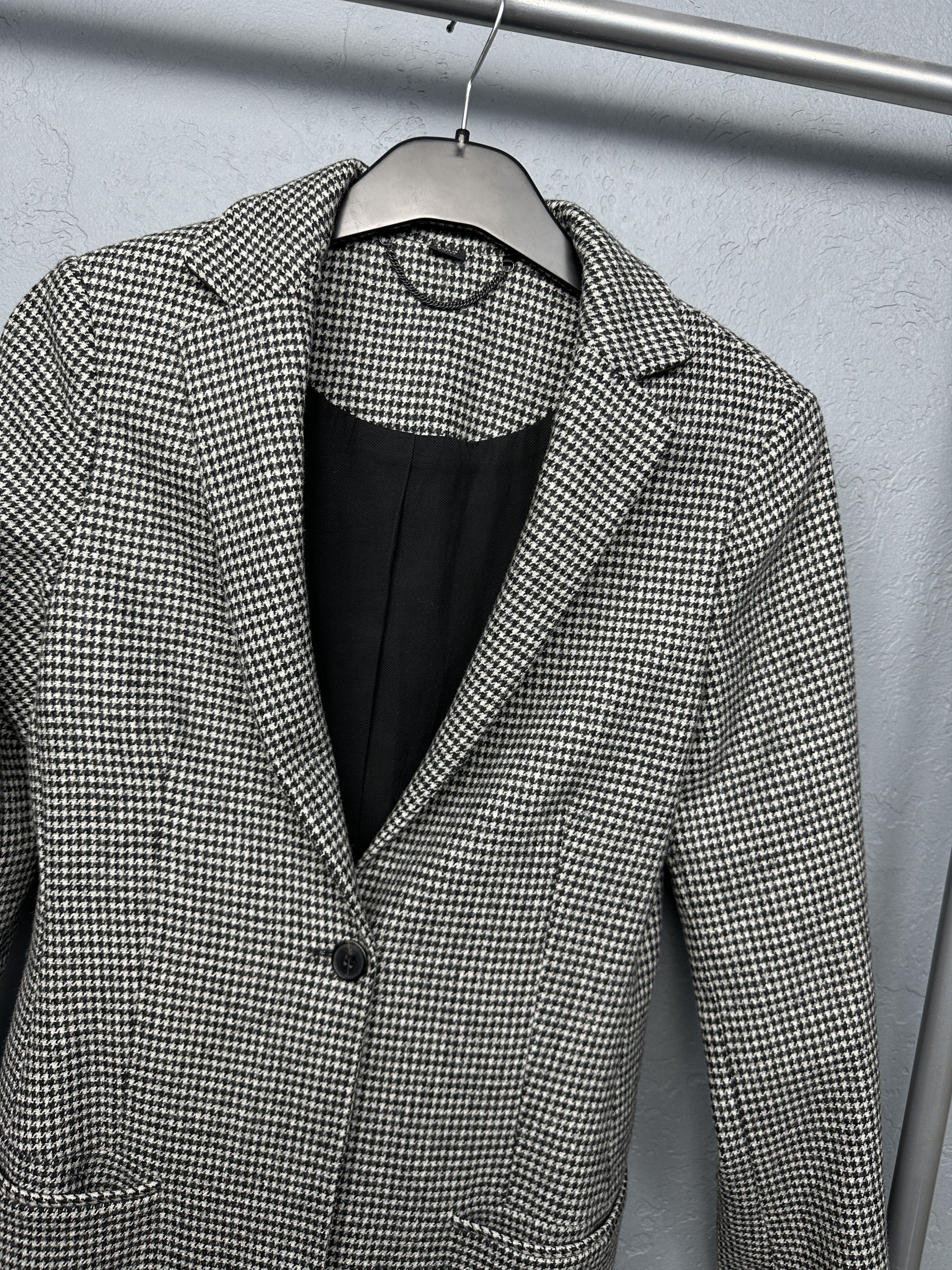 Allsaints AllSaints Leni Puppytooth Wool Coat Jacket Size XS / US 0-2 / IT 36-38 - 2 Thumbnail