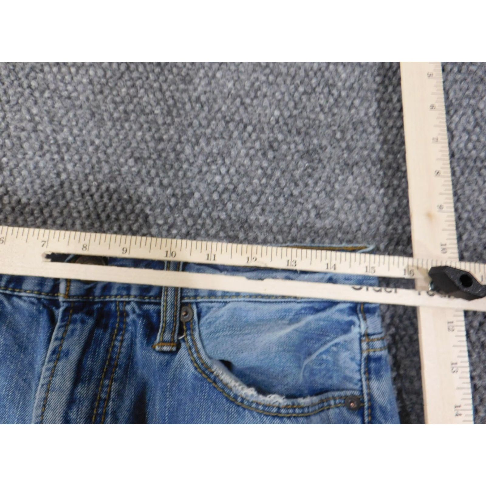 American Eagle Outfitters American Eagle Jeans Mens 30x32 Slim Blue Distressed Denim Retro Y2K Straight Waist 30 Inseam 32 In Size US 30 / EU 46 - 3 Thumbnail