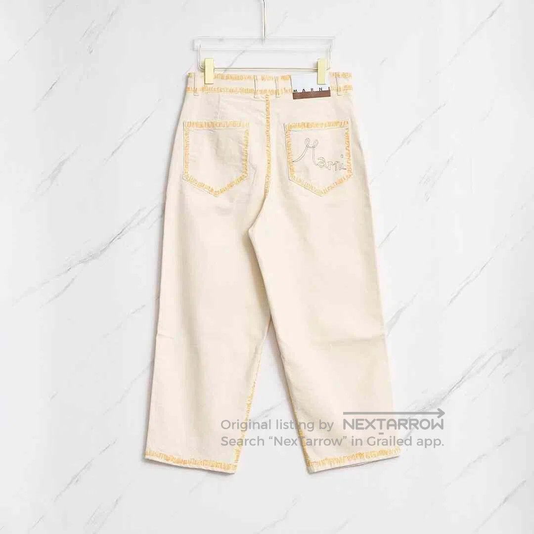 Marni MARNI Women's Outline Print Jeans. Size 39" - 6 Thumbnail