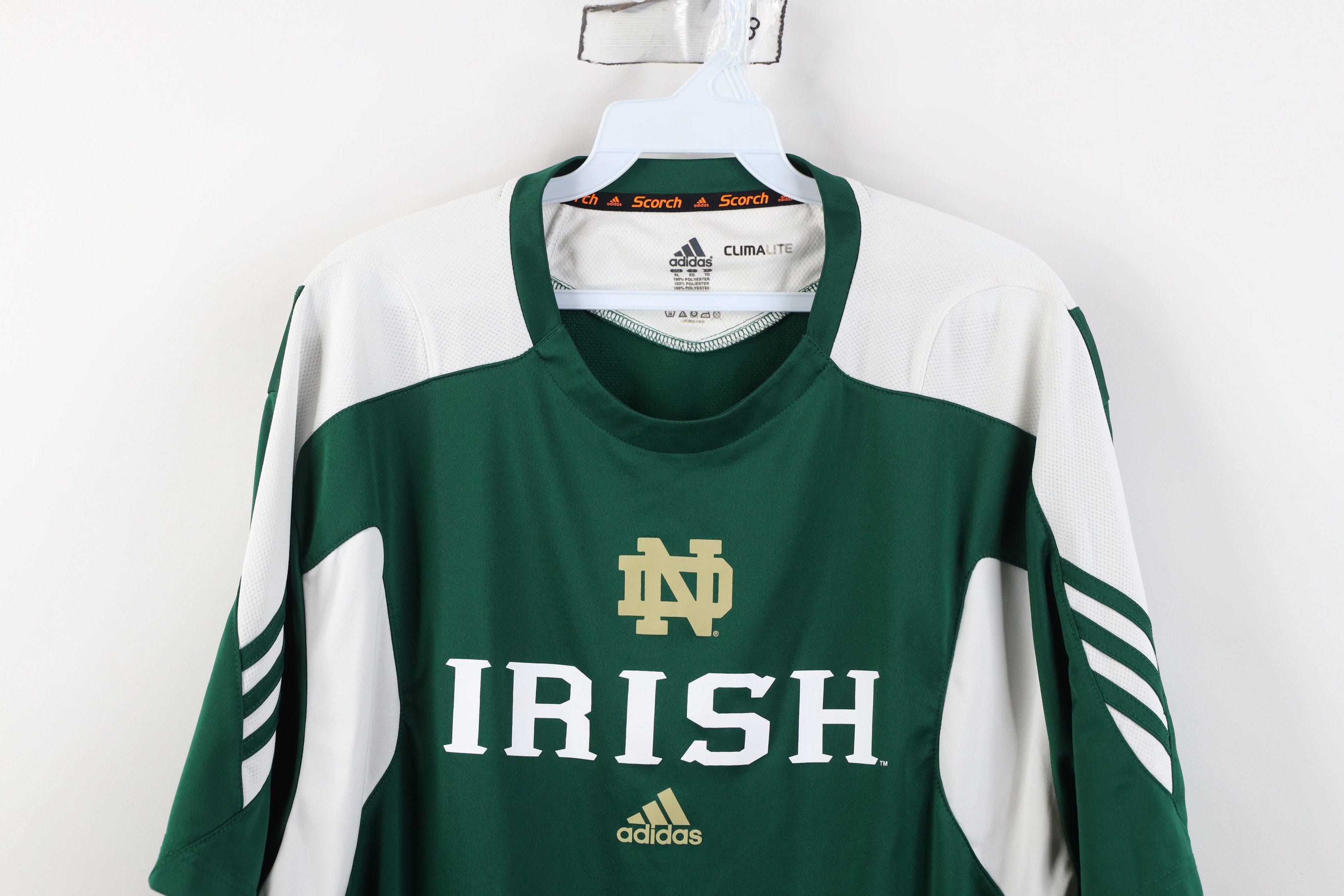 Adidas Adidas Notre Dame University Football Short Sleeve T-Shirt Size US XL / EU 56 / 4 - 2 Thumbnail