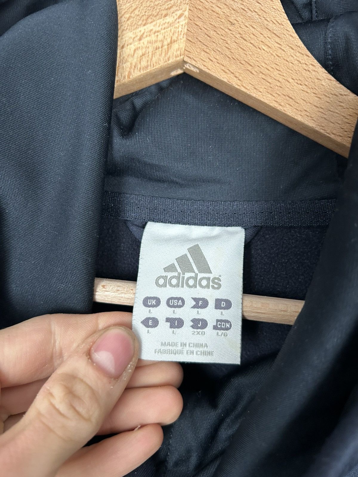 Adidas Vintage Adidas Zip Sweatshirt Streetwear Blue Sportswear Zip Size US L / EU 52-54 / 3 - 7 Thumbnail