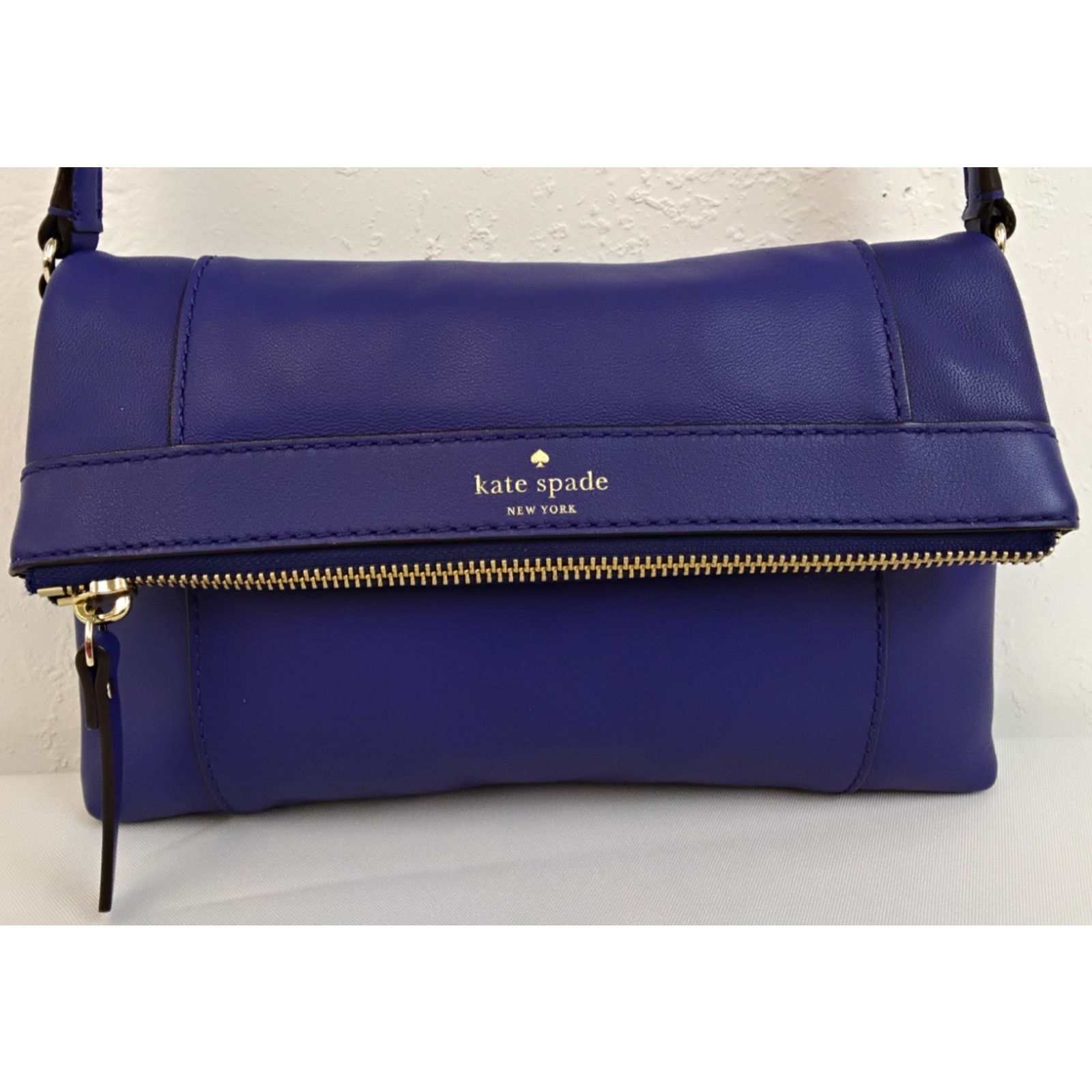 Kate Spade Kate Spade Fremont Place Julian Leather Crossbody Royal Blue Size ONE SIZE - 5 Thumbnail