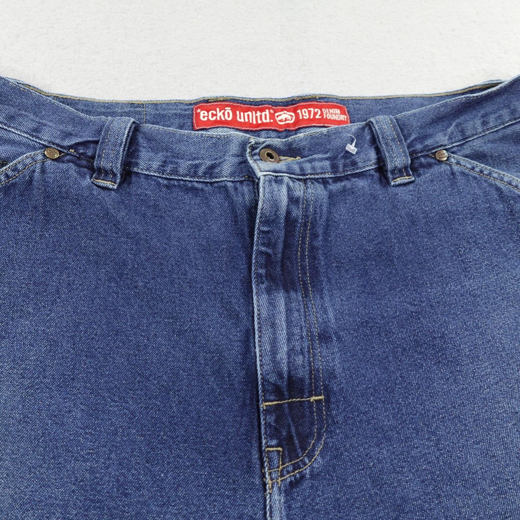 Ecko Unltd. VINTAGE Ecko Unltd Shorts Mens 40 Blue Denim Jorts Baggy Faded Hip Hop Y2K Bermuda Shorts Casual Mens Blue Denim 40 VINTAGE Size US 40 / EU 56 - 2 Thumbnail