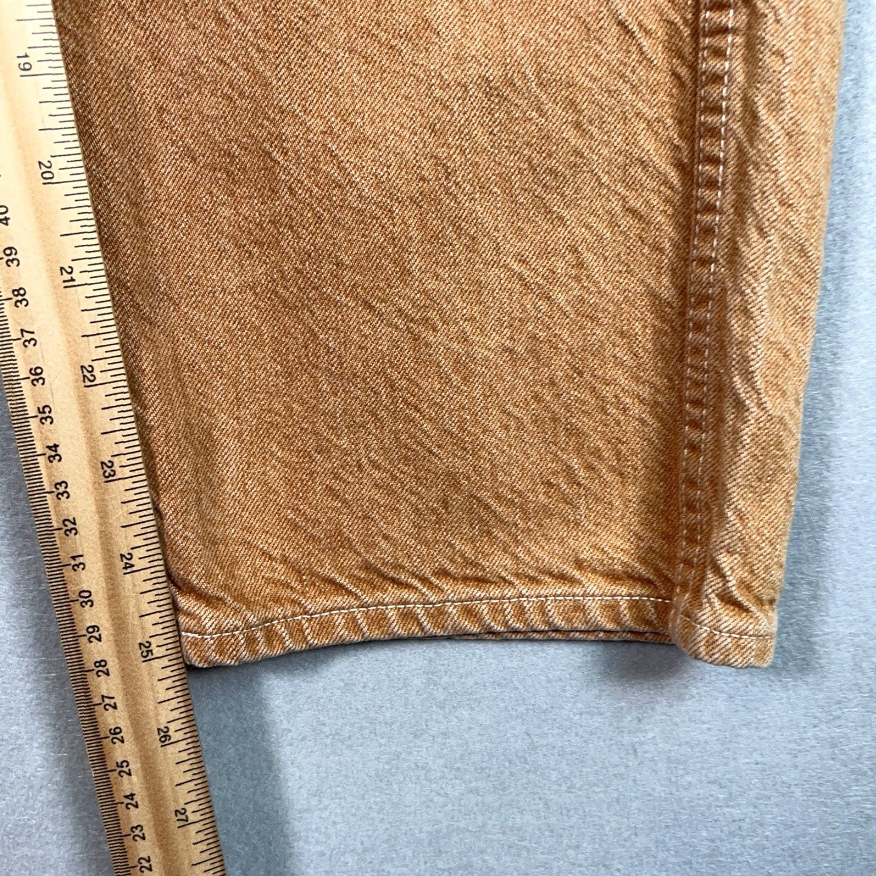 Uniqlo Uniqlo U Jeans Women 25 Brown Medium Wash Denim Straight Womens Size 42" / US 20 - 4 Thumbnail