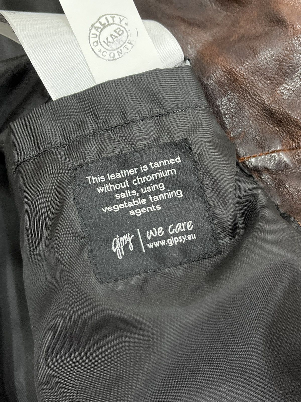 Gypsy Sheepskin Brown Leather Jacket Gipsy Distressed Size 6XL Size 4XL / US 24-26 - 16 Thumbnail