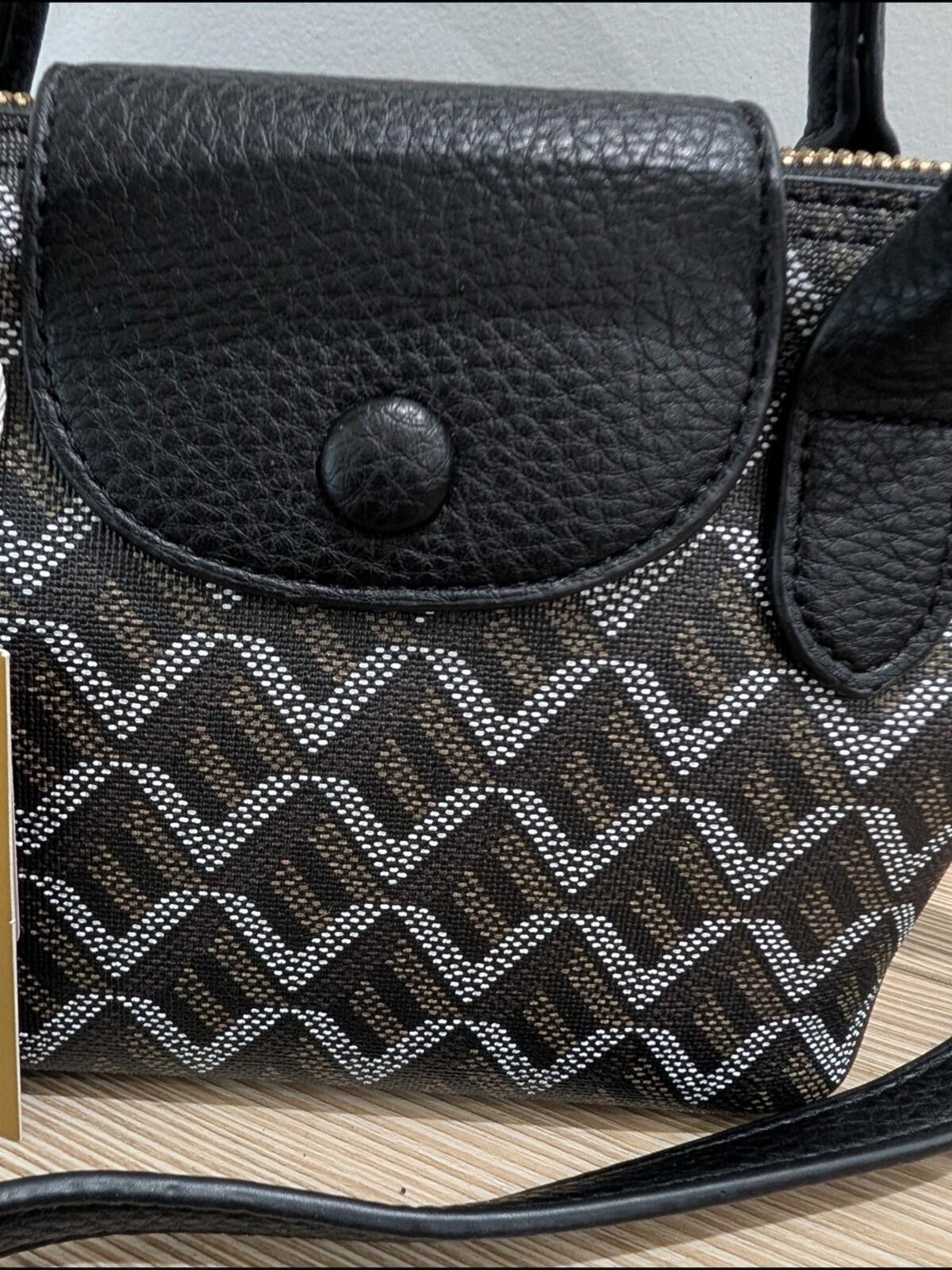 Other Black Patterned Mini Satchel Crossbody Bag Size ONE SIZE - 6 Thumbnail