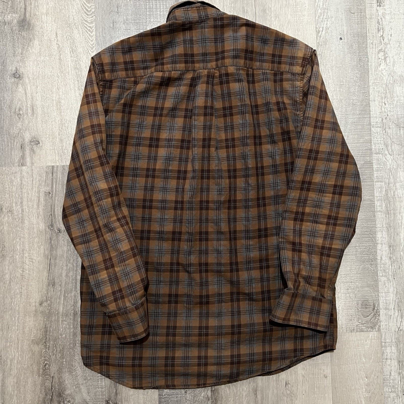 Pendleton Pendleton Brown Plaid Button Shirt Single Pocket Men's Sz S Size US S / EU 44-46 / 1 - 2 Thumbnail