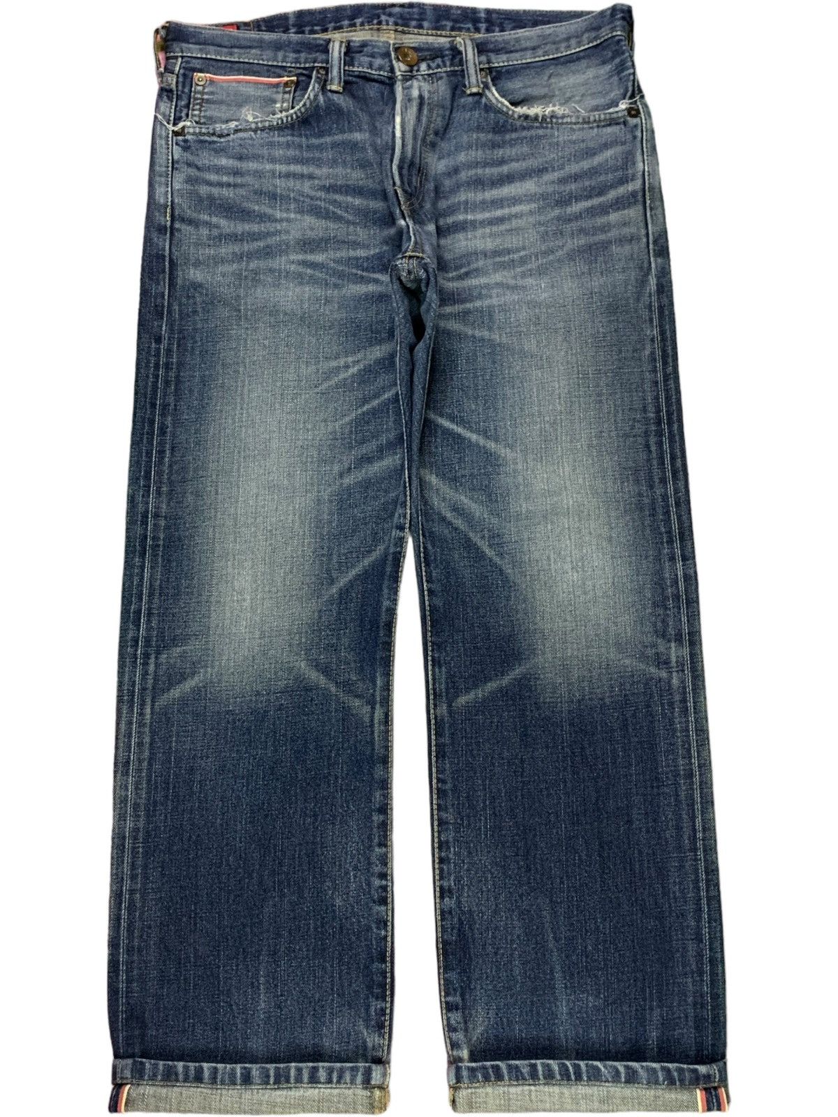 Vintage Japanese Edwin 505zx Selvedge Buckle Back Jeans