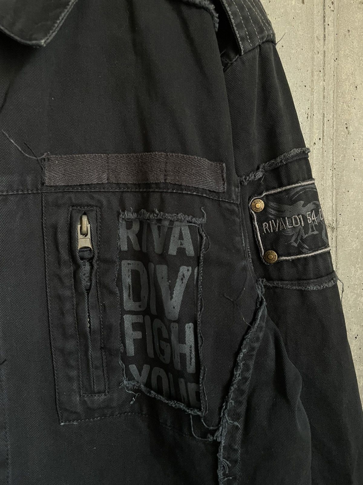 Japanese Brand Baggy Vintage Y2k Opium Style Rivaldi Shirt Adult Biker Size US M / EU 48-50 / 2 - 4 Thumbnail