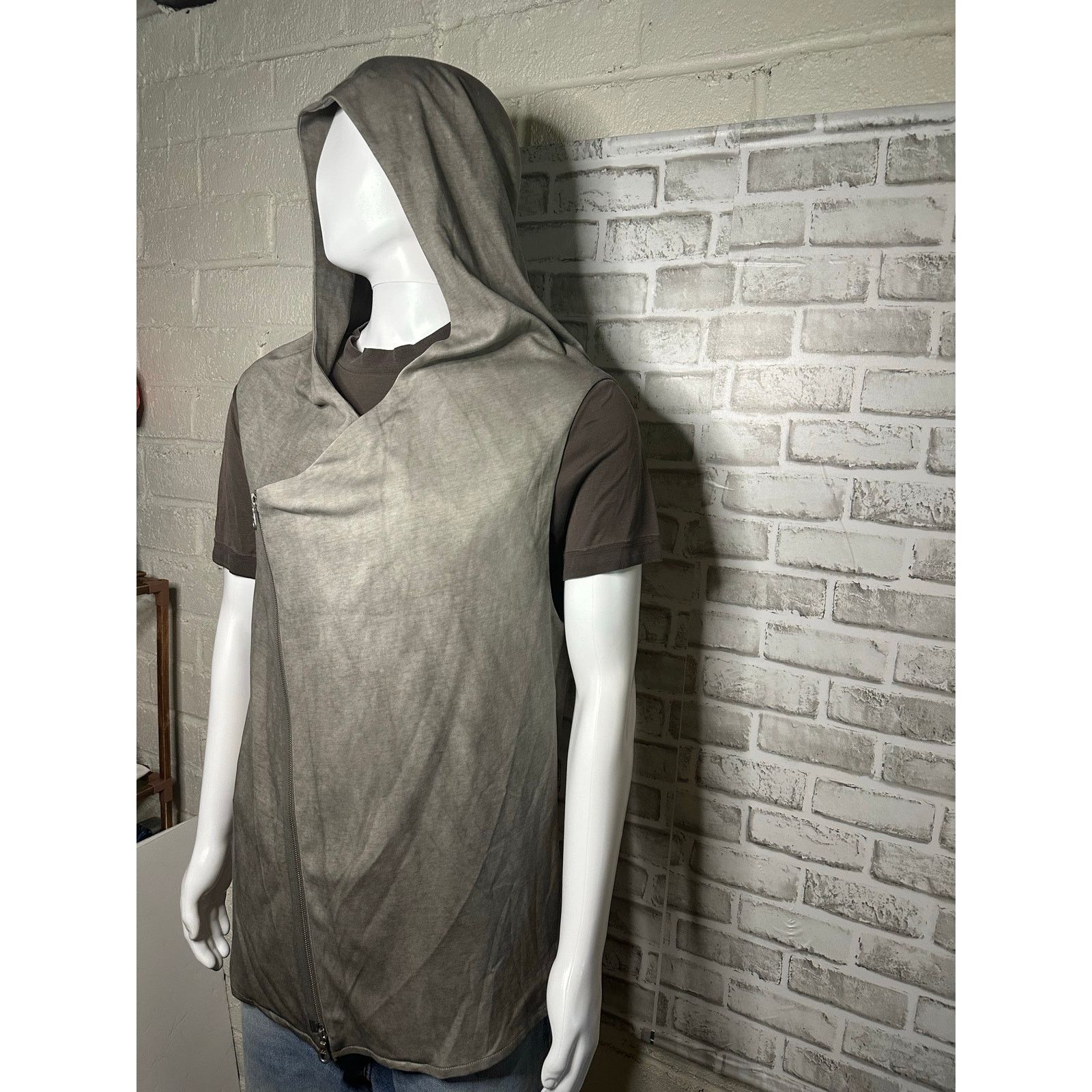 Firmament Berlin Nomad Hooded Vest Post-Apocalyptic Style Stone Gray EU 50 Size US L / EU 52-54 / 3 - 4 Thumbnail