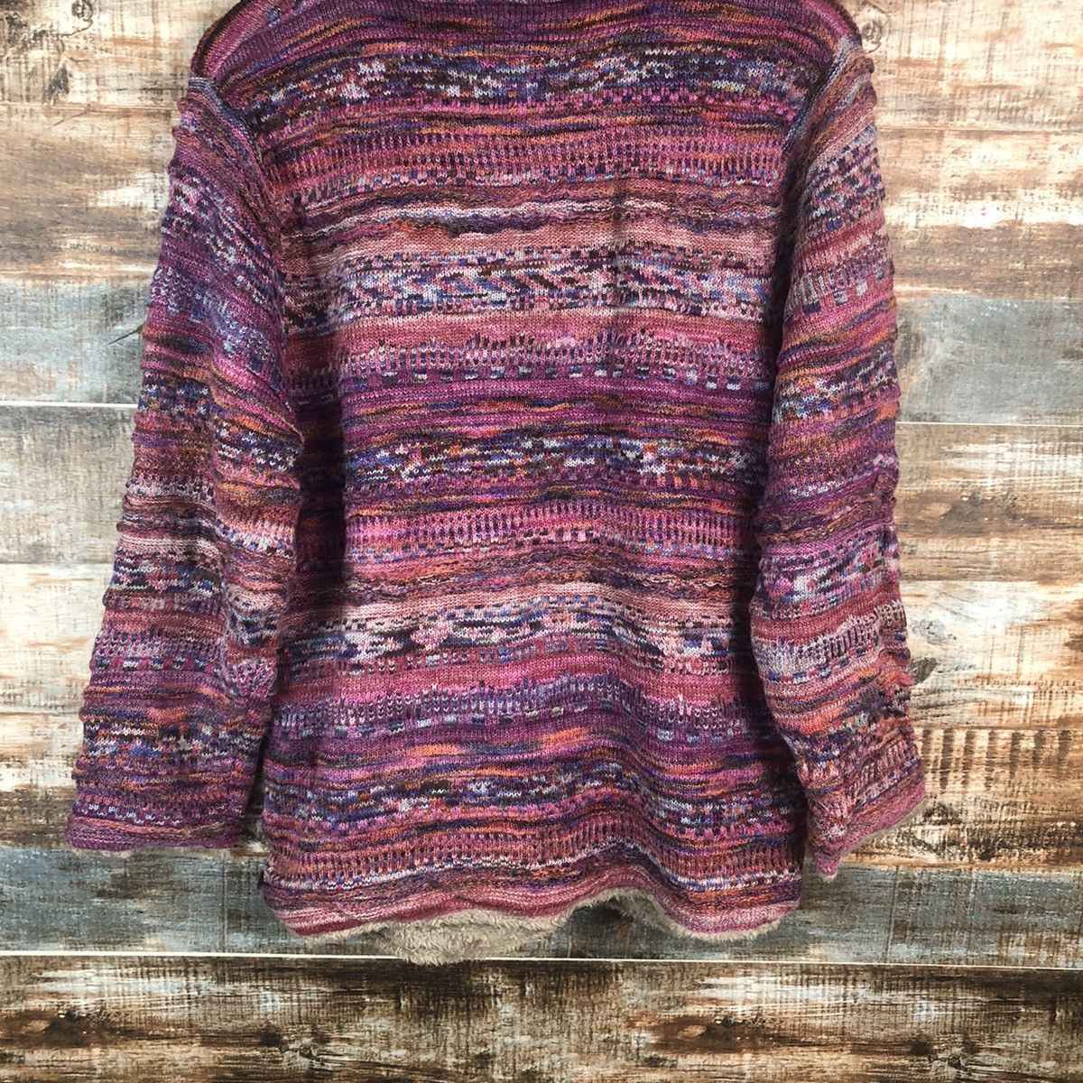 Homespun Knitwear Japanese Brand Purple Cardigan Knitwear #A2259 Size US M / EU 48-50 / 2 - 13 Thumbnail