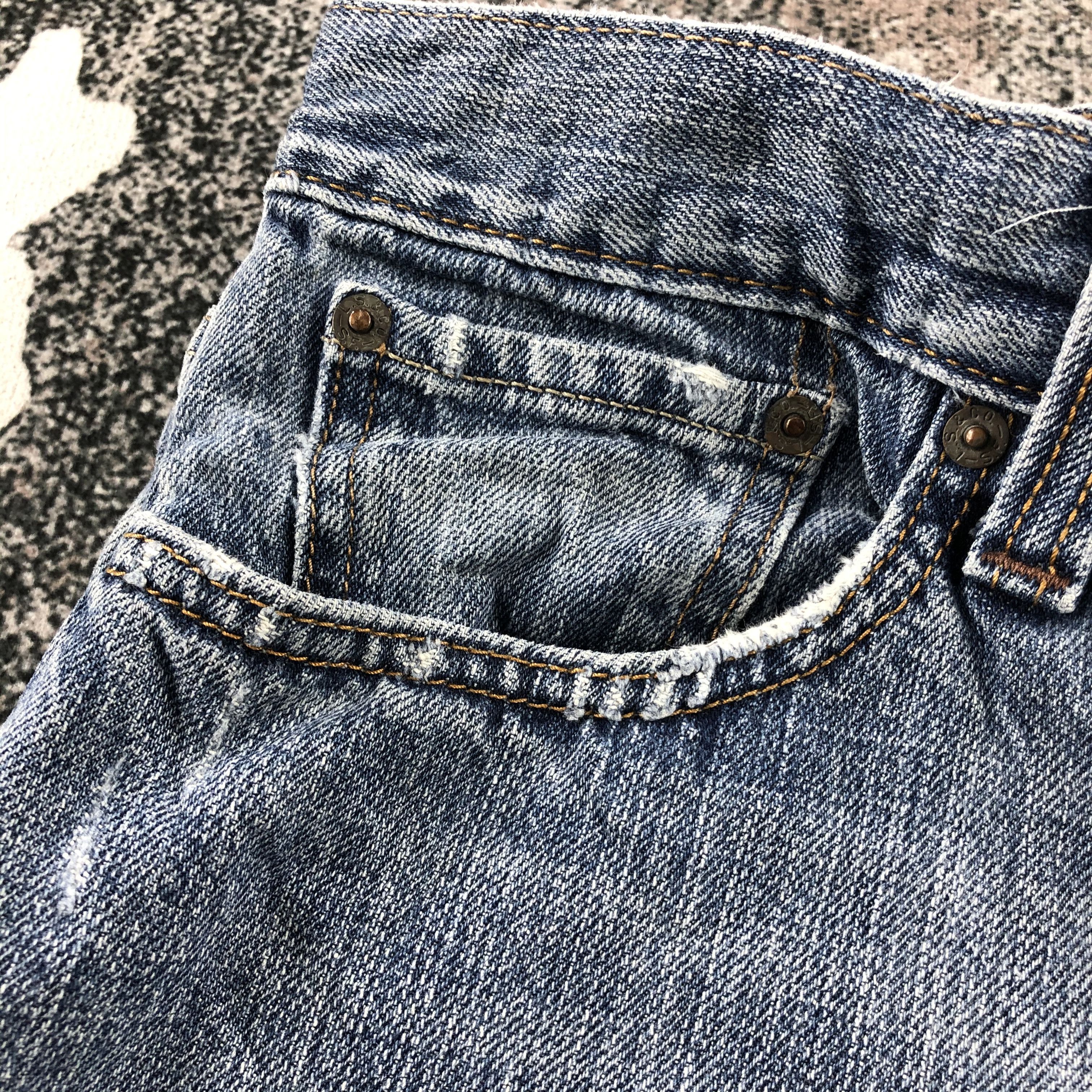 Levi's Vintage Levis 527 Jeans Blue Flare Denim KJ1116 Size US 33 - 11 Thumbnail