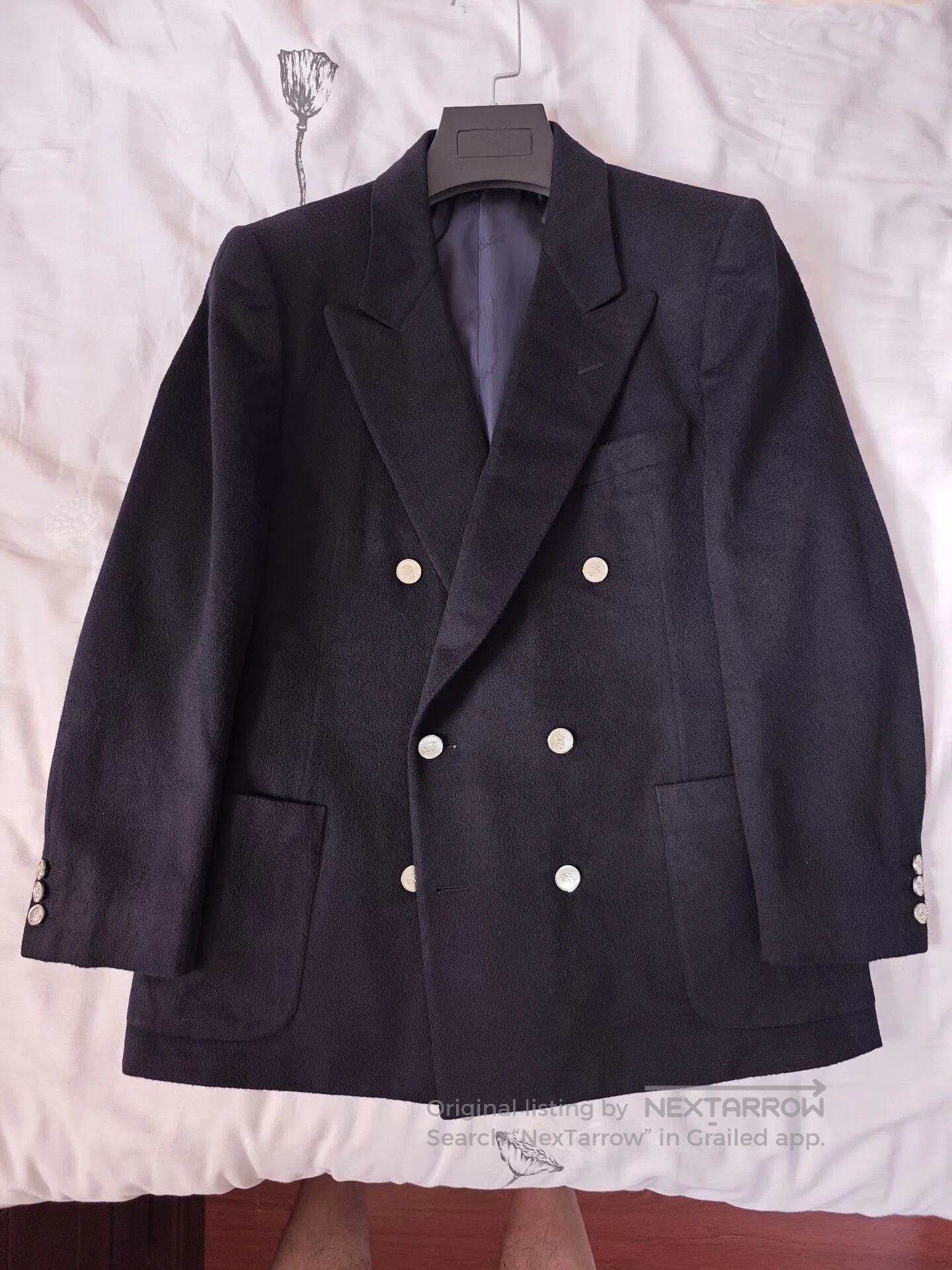 Belvest Italian Wool Cashmere Double-Breasted Suit. Size US S / EU 44-46 / 1 - 5 Thumbnail