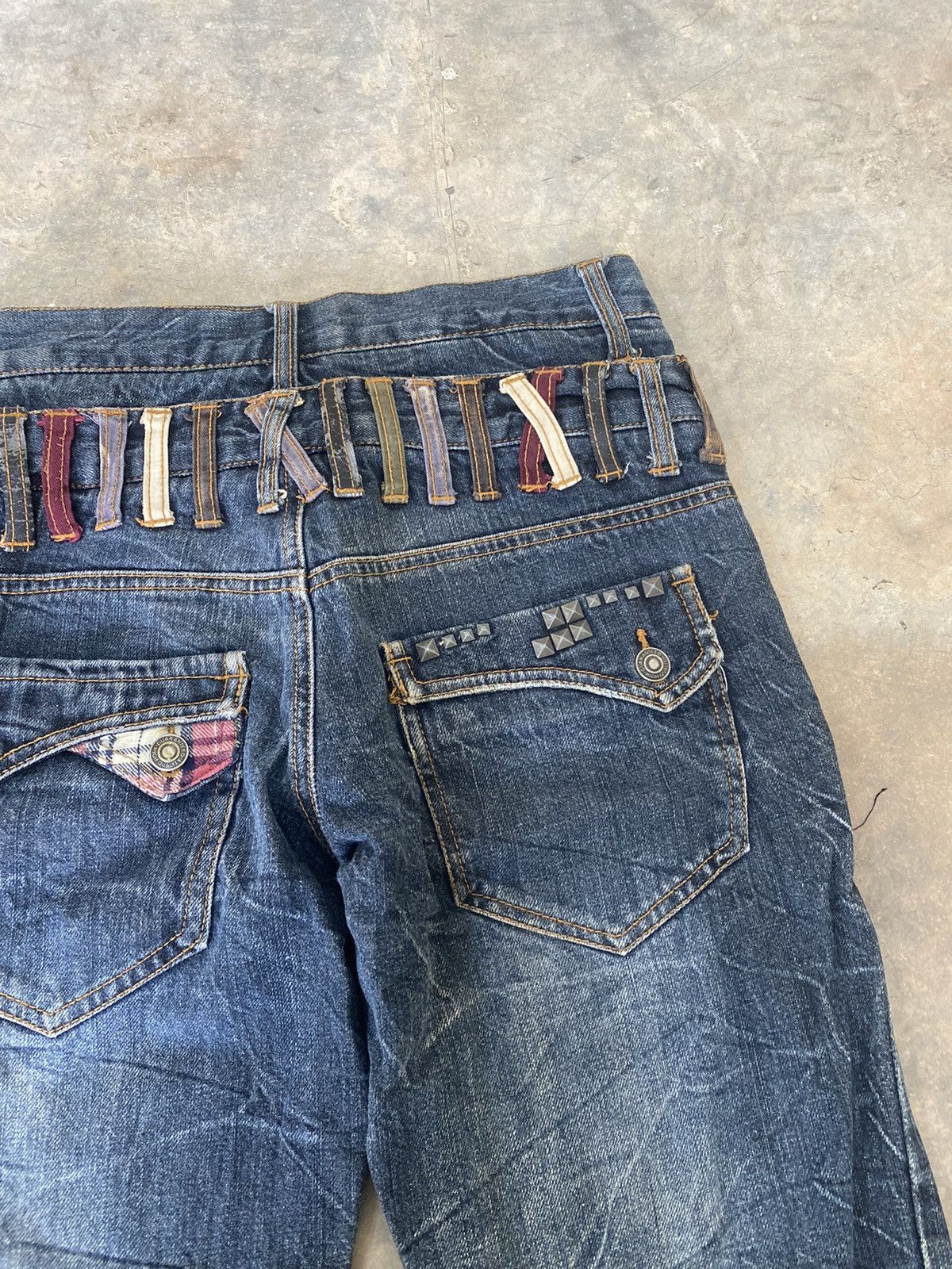 Hysteric Glamour × Japanese Brand × Le Grande Bleu (L.G.B.) Sick☠️ Nylaus Japan Double Waist Jeans Punk Grunge Lgb Size US 29 - 14 Thumbnail