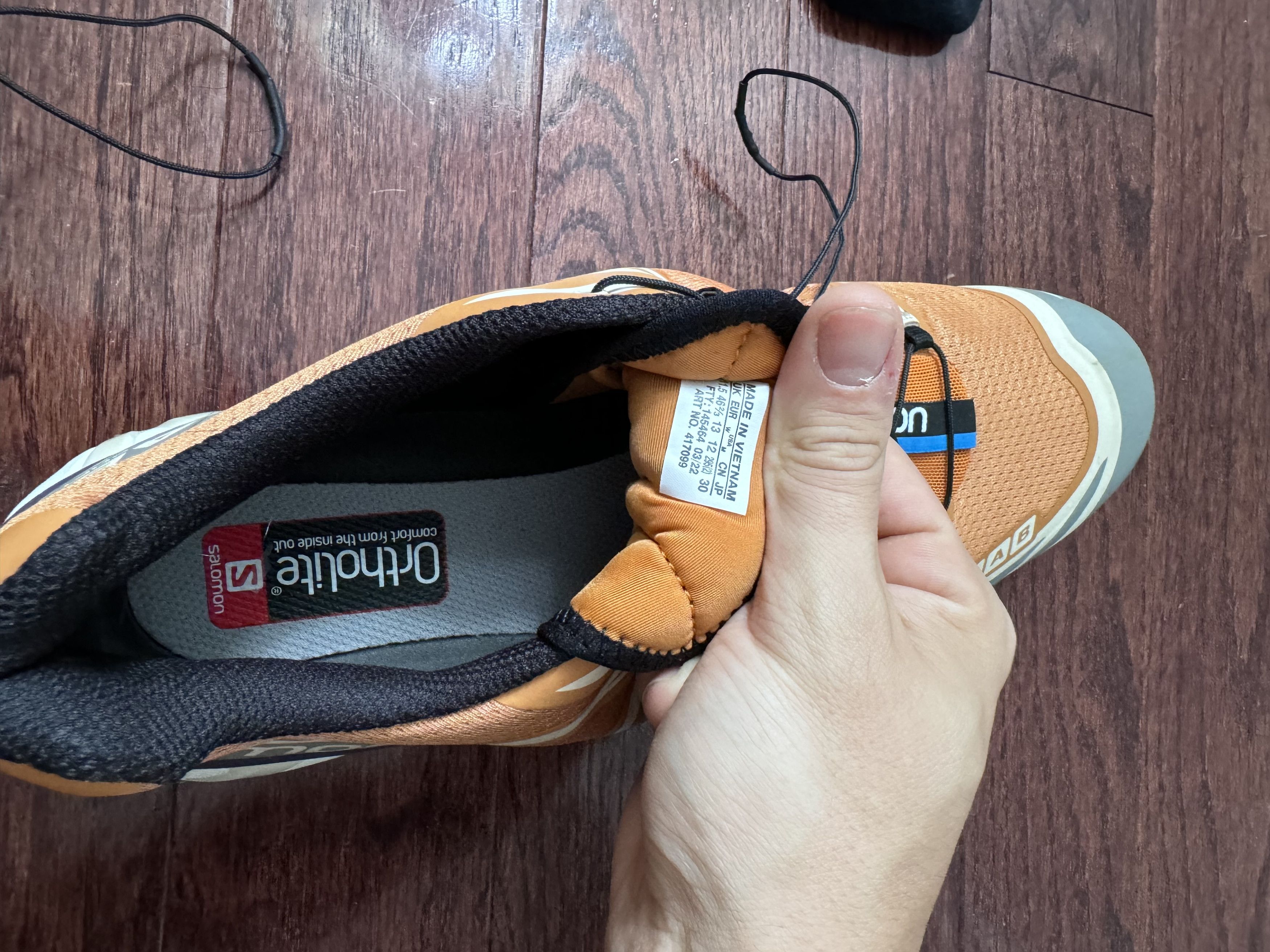 Salomon XT-6 Orange Grey Size US 12 / EU 45 - 5 Thumbnail