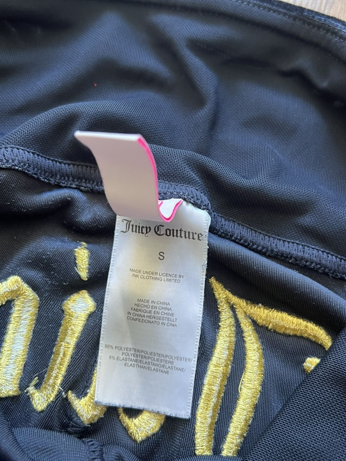 Juicy Couture Juicy Couture Velour Pants (Black/Gold) Size 29" - 8 Thumbnail