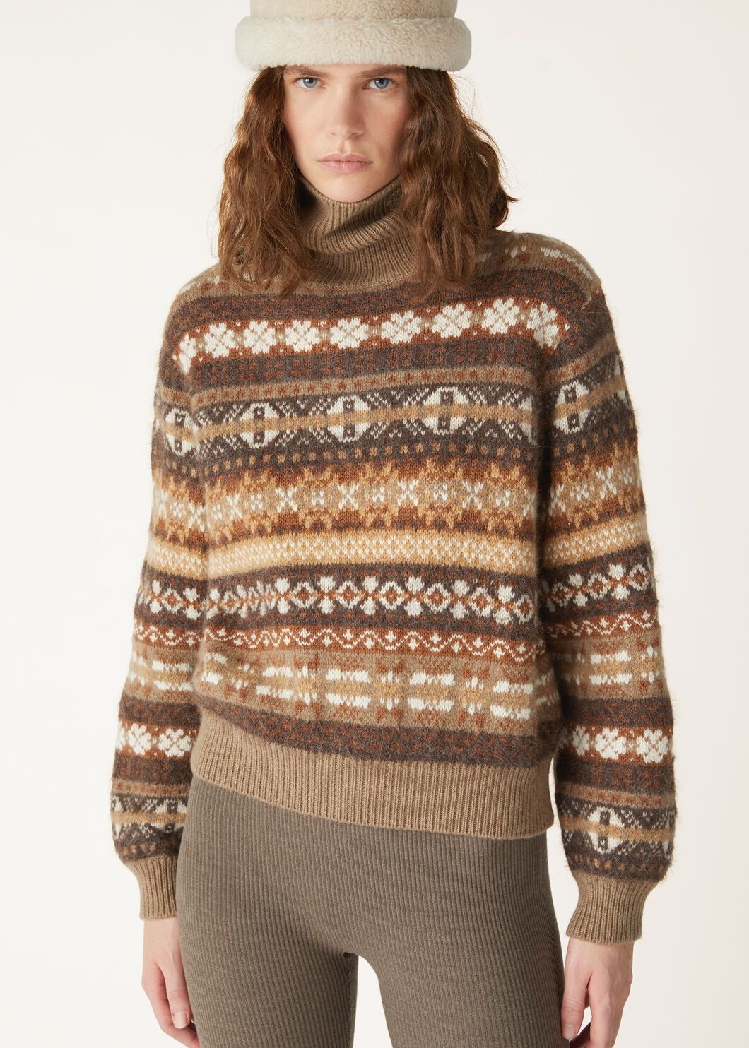 Loro Piana o1w1db10825 FAO5809 Scopello Turtleneck Sweater Multicolor Size L / US 10 / IT 46 - 4 Thumbnail