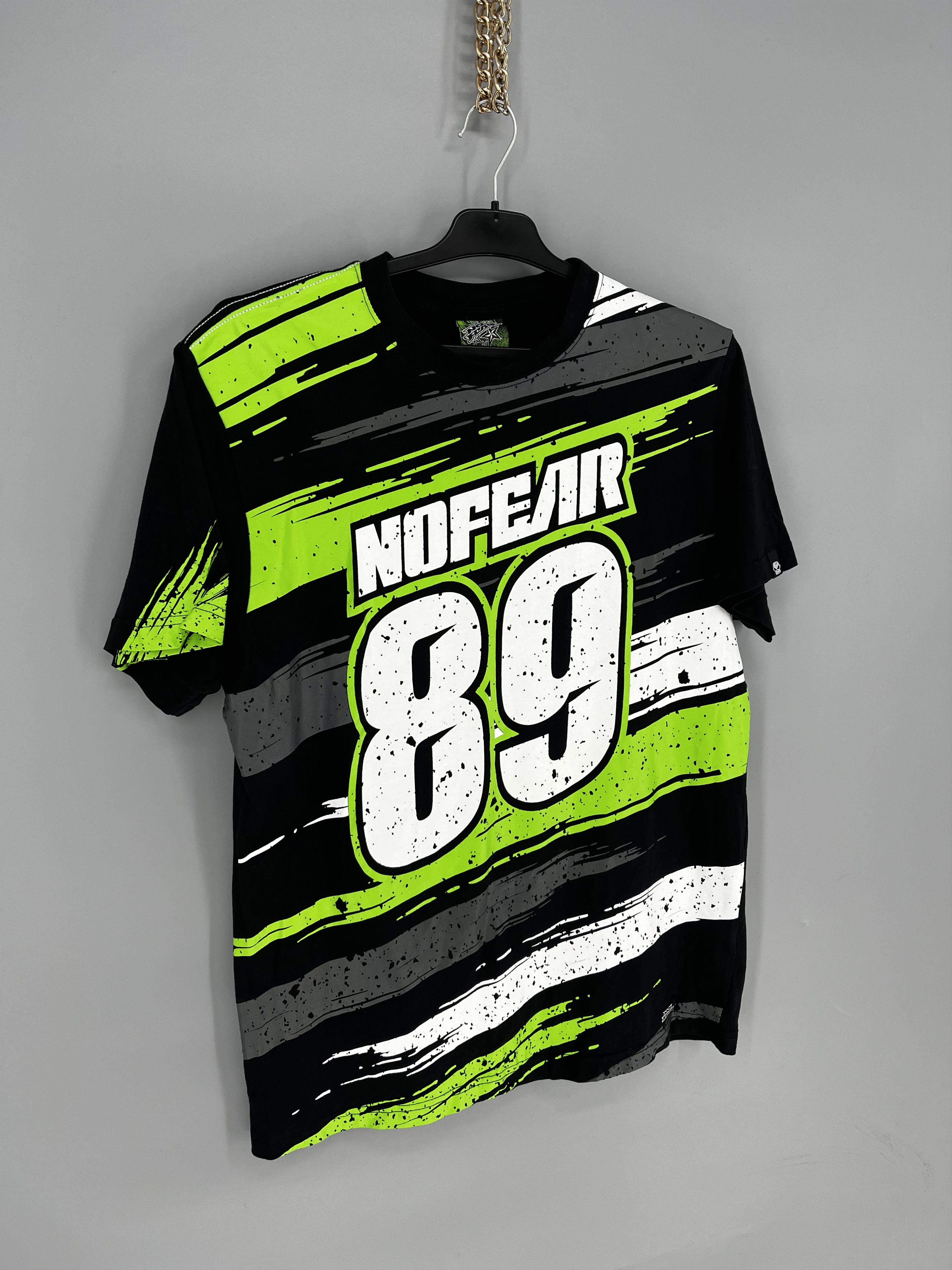 No Fear Y2k Vintage No Fear Overprint Fox Racing Monster Energy Tee Size US M / EU 48-50 / 2 - 2 Thumbnail