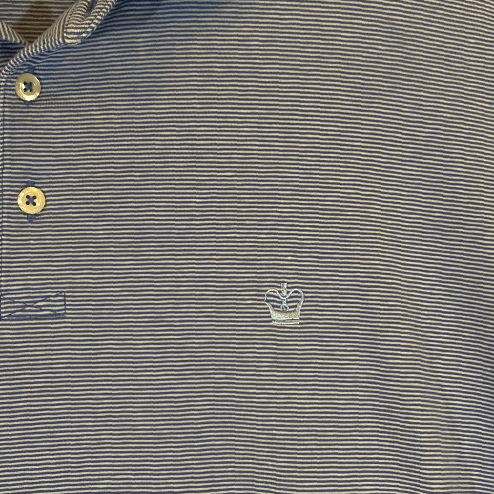Vintage B Draddy Polo Shirt Mens 2XL Blue White Kings Creek Country Club Golf DE Sport Size US XXL / EU 58 / 5 - 3 Thumbnail