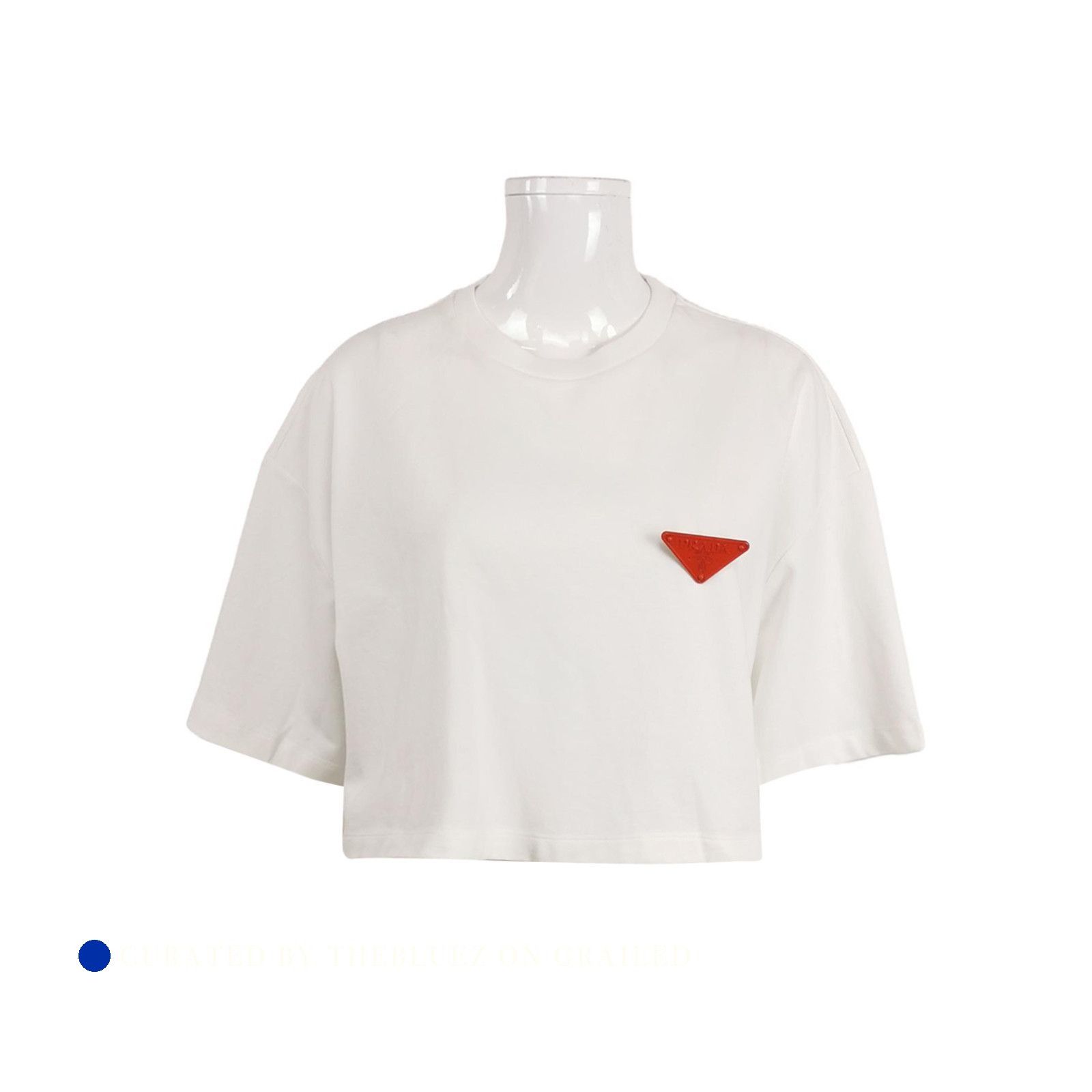Prada Triangle Logo Short Sleeve T-Shirt Size US M / EU 48-50 / 2 - 1 Thumbnail