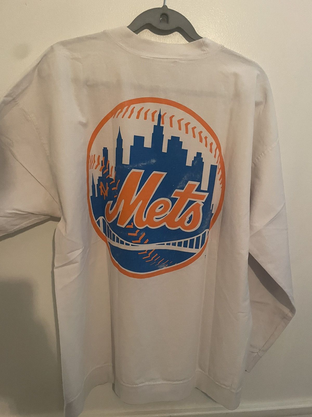 MLB Vintage Mets Long Sleeve Graphic Tee • XL Size US XL / EU 56 / 4 - 4 Thumbnail