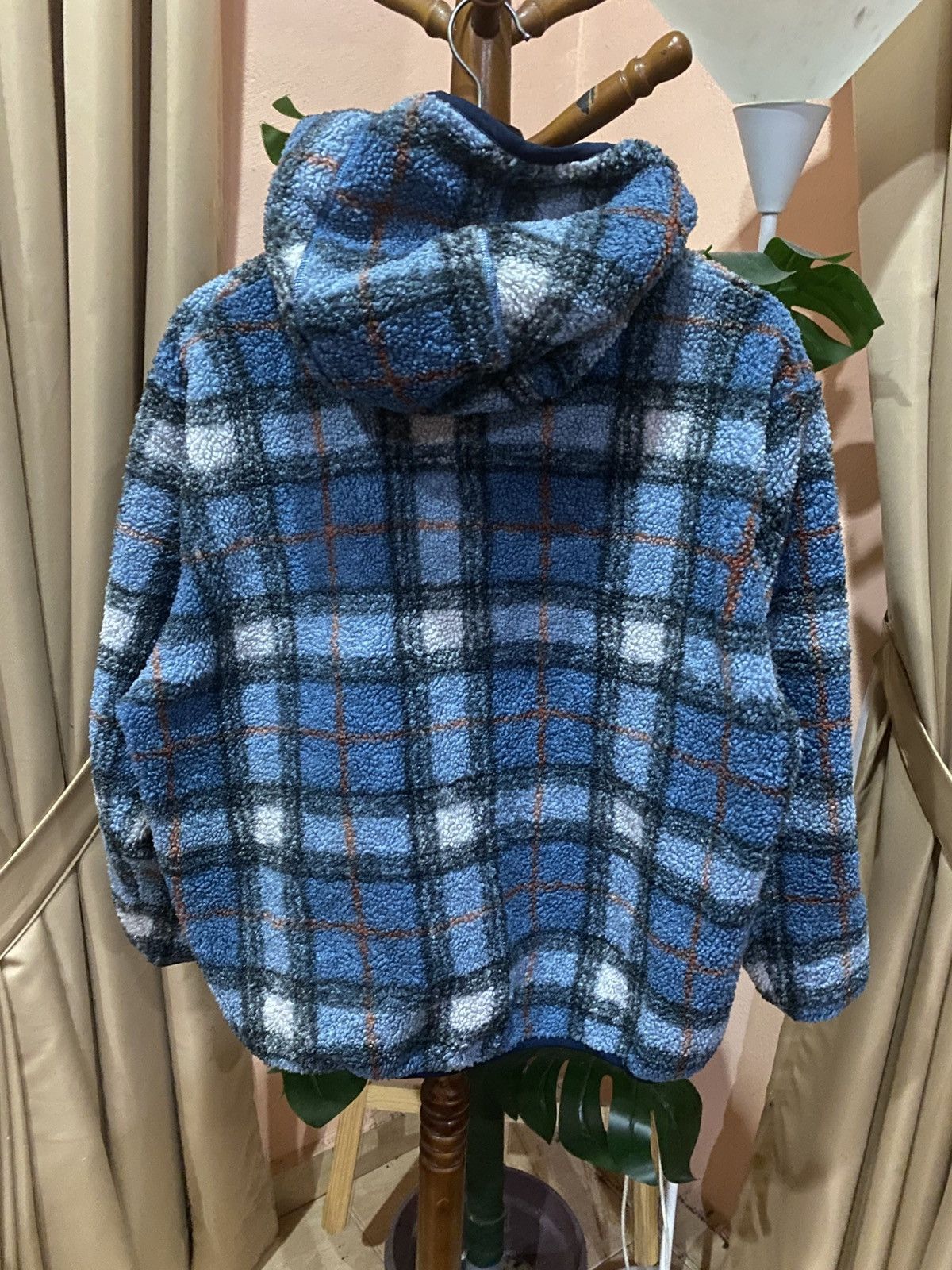 JW Anderson × Uniqlo JW Anderson UNIQLO Fleece Hoodie Plaid Jacket Blue Checkered Size US M / EU 48-50 / 2 - 5 Thumbnail