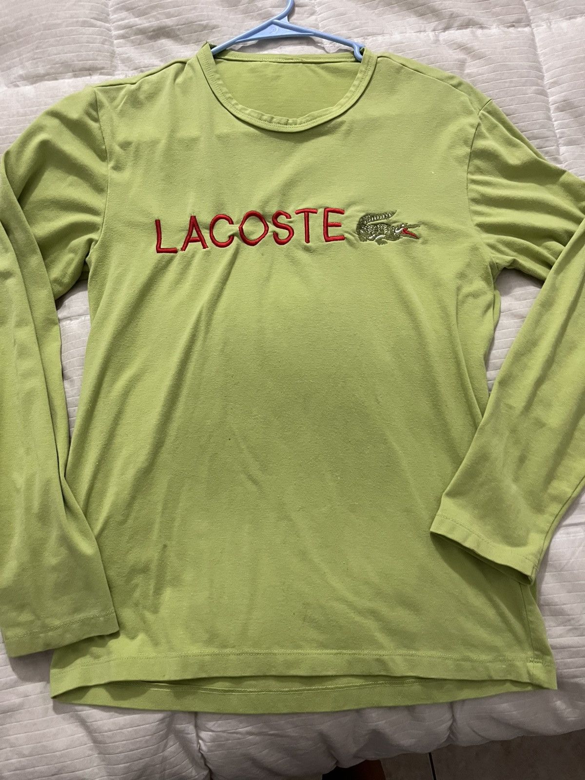 Lacoste Vintage Lacoste Long sleeve Shirt Size M / US 6-8 / IT 42-44 - 2 Thumbnail
