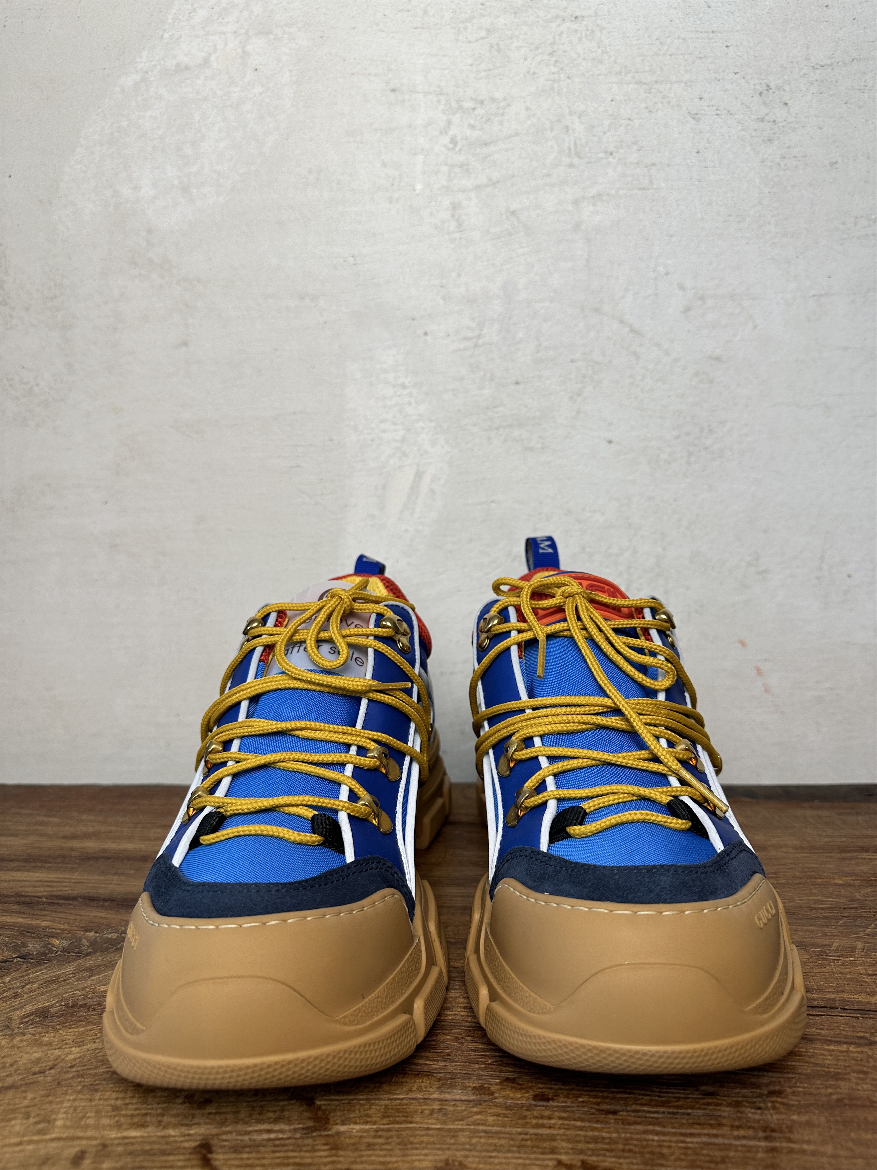 Gucci Gucci Flashtrek “Sega Blue Suede” Low Sneakers Size US 10 / EU 43 - 3 Thumbnail