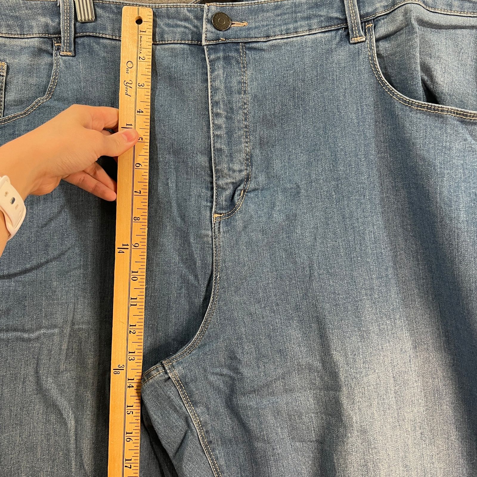 Other Susan Graver Regular Straight Ankle Jean with Frayed Hem Me Size 28" / US 6 / IT 42 - 8 Thumbnail