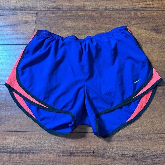 Nike Nike Dri-FIT Royal Blue/ Pink Track Shorts Sz Large L Size 28" / US 6 / IT 42 - 1 Thumbnail