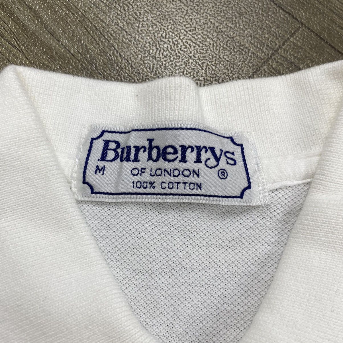 Burberry Vintage Burberrys London Nova Check White Long Polo Shirt Size US M / EU 48-50 / 2 - 4 Thumbnail