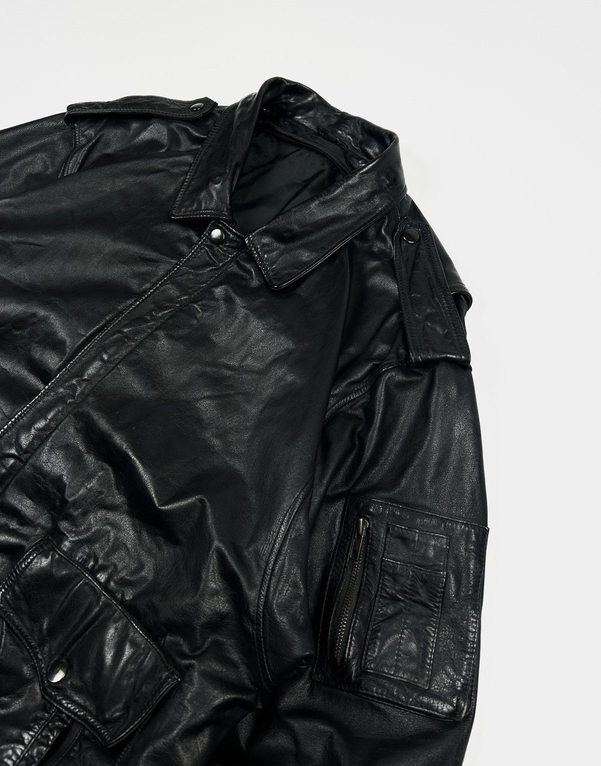 Avirex × Belstaff × Harley Davidson Vintage Leather Bomber Jacket Frey made in Korea Size US XL / EU 56 / 4 - 6 Thumbnail
