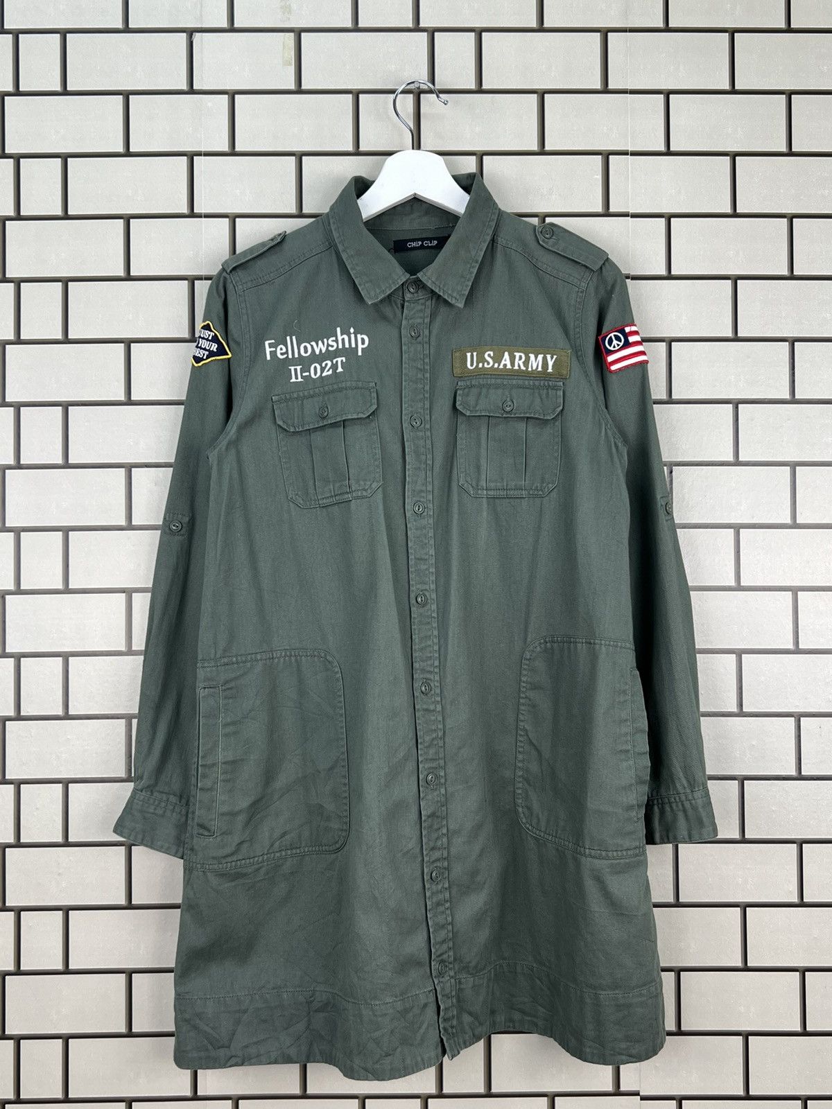 Japanese Brand Chip Clip Military Style Multipocket Longsleeve Shirt Size US M / EU 48-50 / 2 - 1 Thumbnail