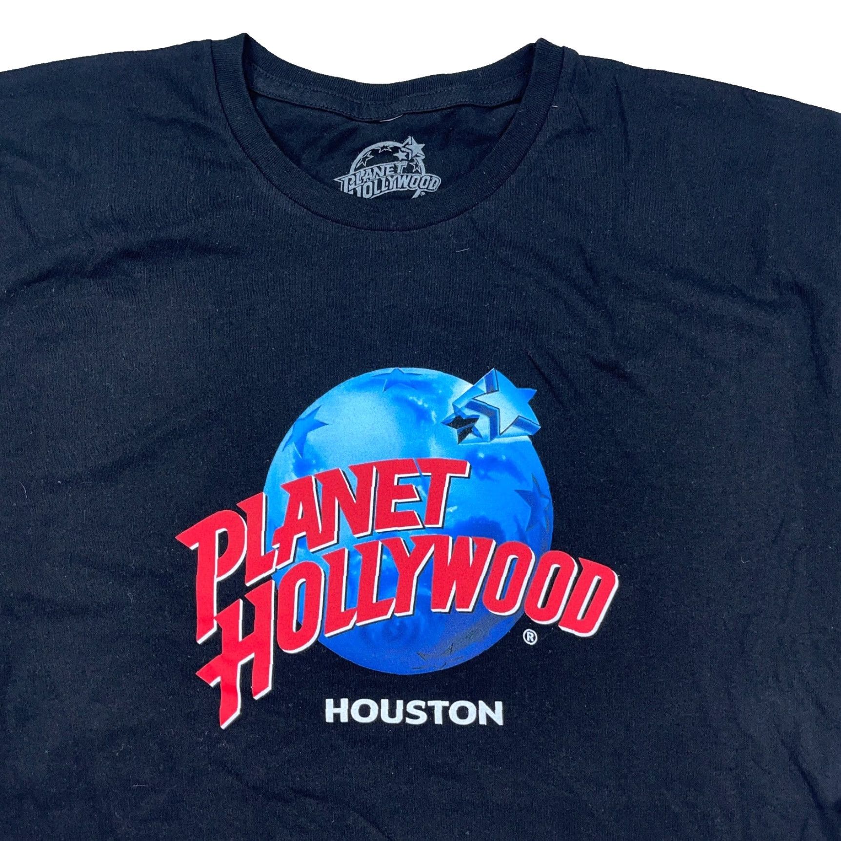 Planet Hollywood Planet Hollywood Shirt Men XL Black Logo 90s Retro Houston Tee Adult T-Shirt Shirt Mens Size US XL / EU 56 / 4 - 2 Thumbnail
