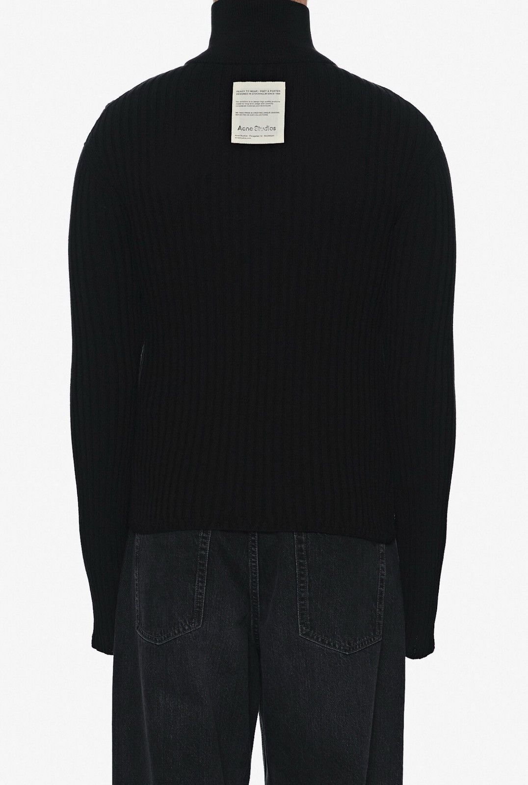 Last Acne Studios Brand-Patch Ribbed Slim-Fit Zip Cardigan