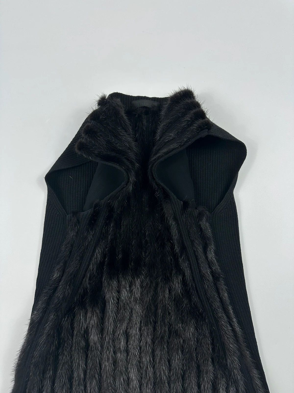 Prada Prada Milano FW97-98 Black Mink Fur & Wool Tank Top Vest Size US S / EU 44-46 / 1 - 9 Thumbnail