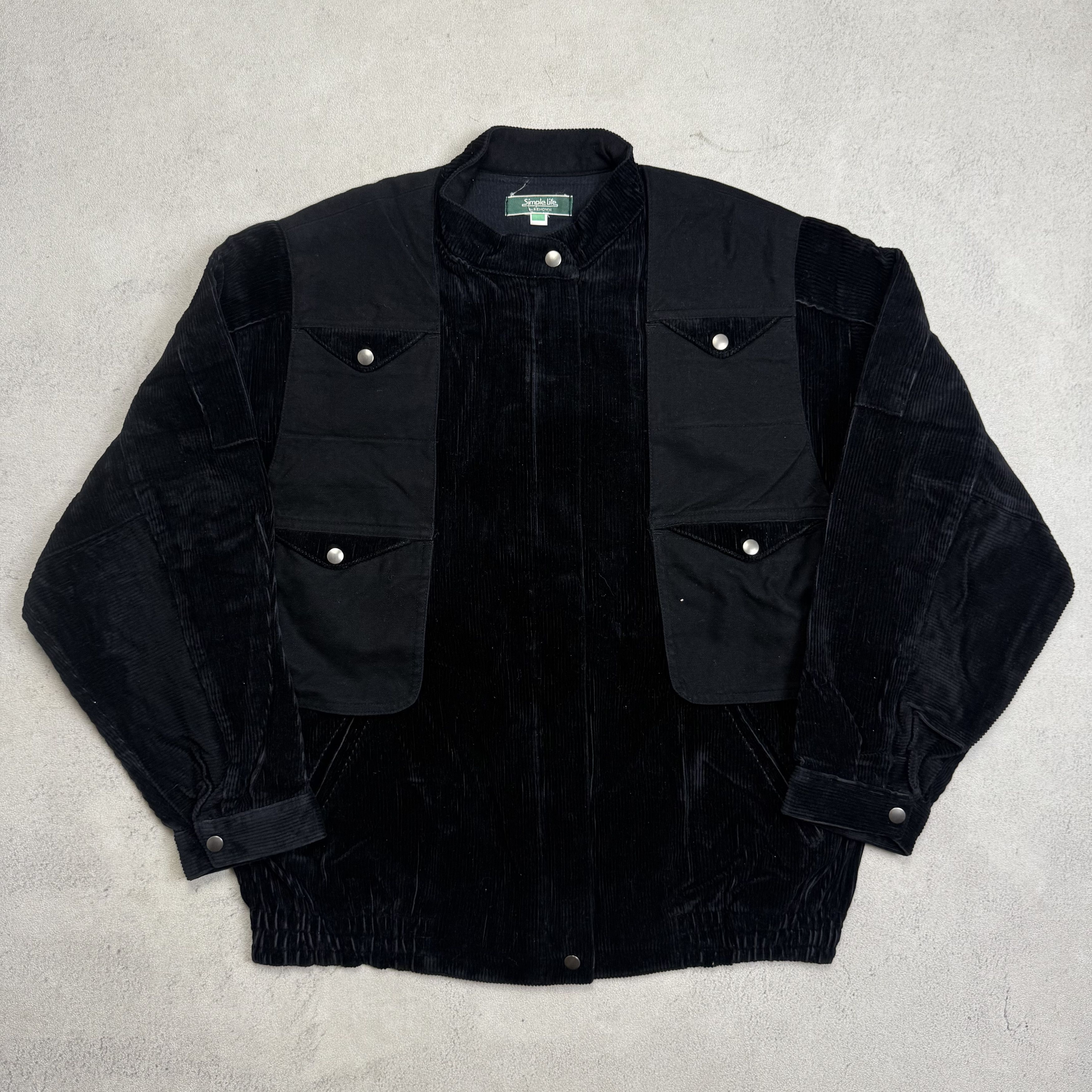 Vintage Simple Life Renown Corduroy Jacket Multi Pocket