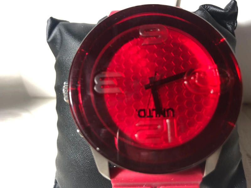 Designer Unisex LTD Adult Analogue red Strap Watch - Limited Edition Size ONE SIZE - 1 Thumbnail