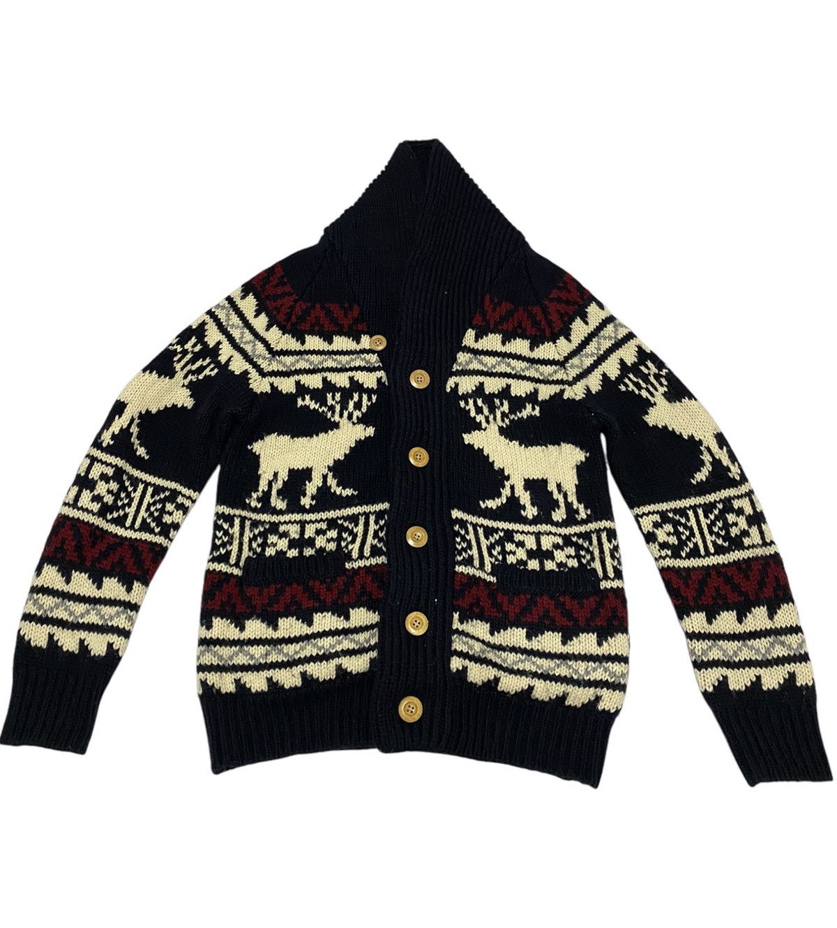Union LA Union Station Navajo Motive Shawl Collar Cardigan Knit (C4) Size US S / EU 44-46 / 1 - 1 Thumbnail