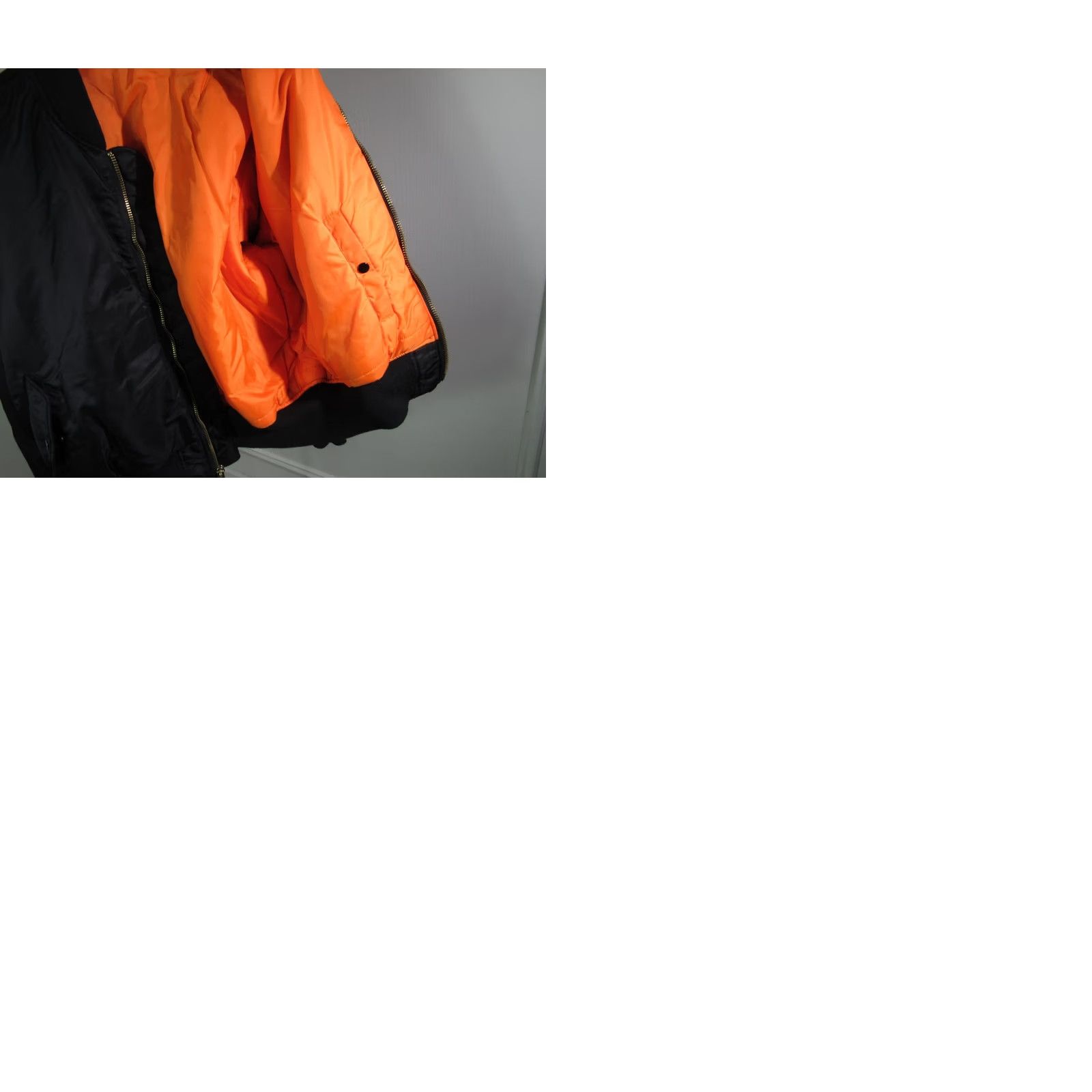 Vintage VINTAGE Alpha Industries MA1 Reversible Black Orange Rocket Flight Bomber Jacket XL Size US XL / EU 56 / 4 - 10 Thumbnail