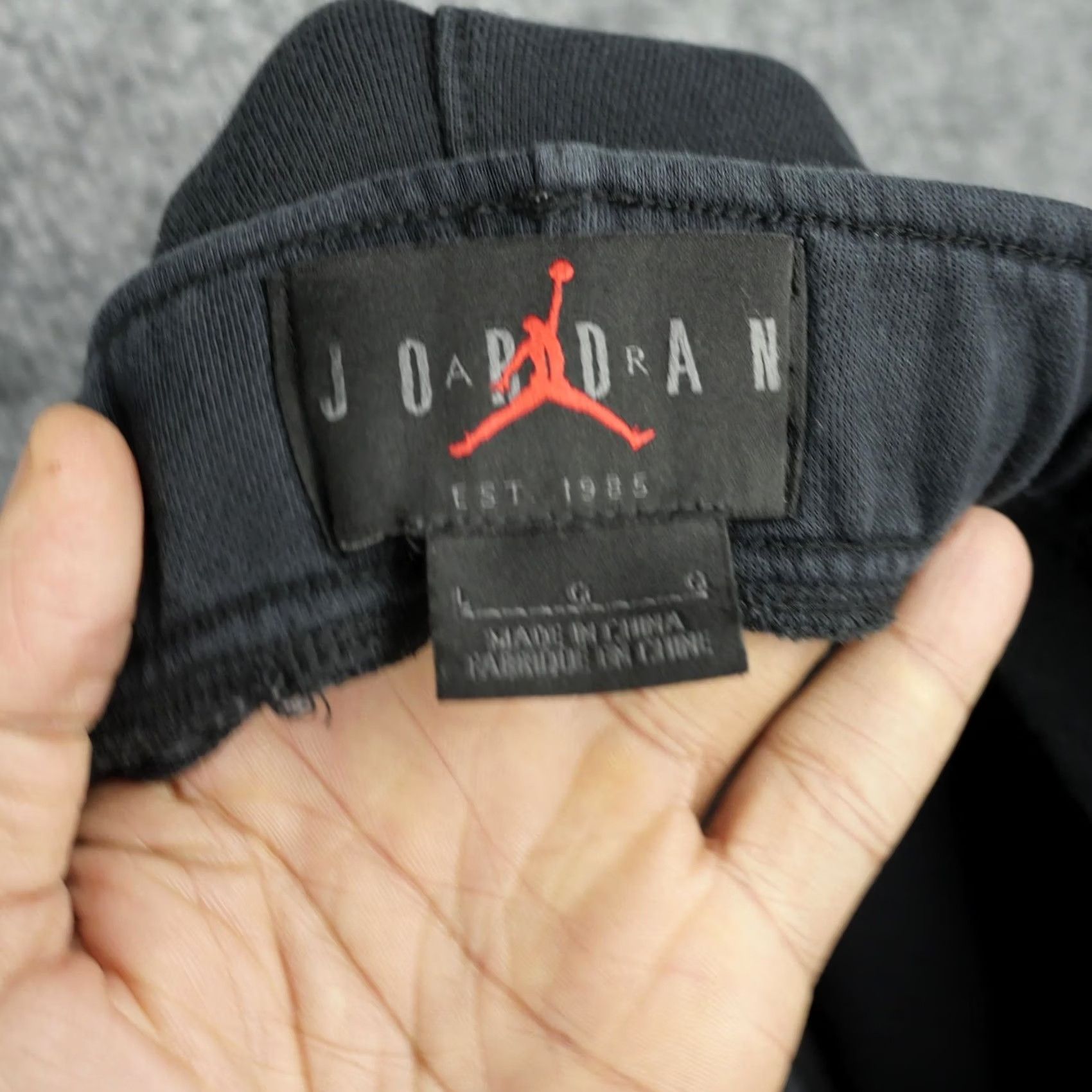 Jordan Brand Jordan Sweat Shorts Mens Large Black Red Nike Jumpman Colorblock CZ1168-010 Size US 33 - 7 Thumbnail