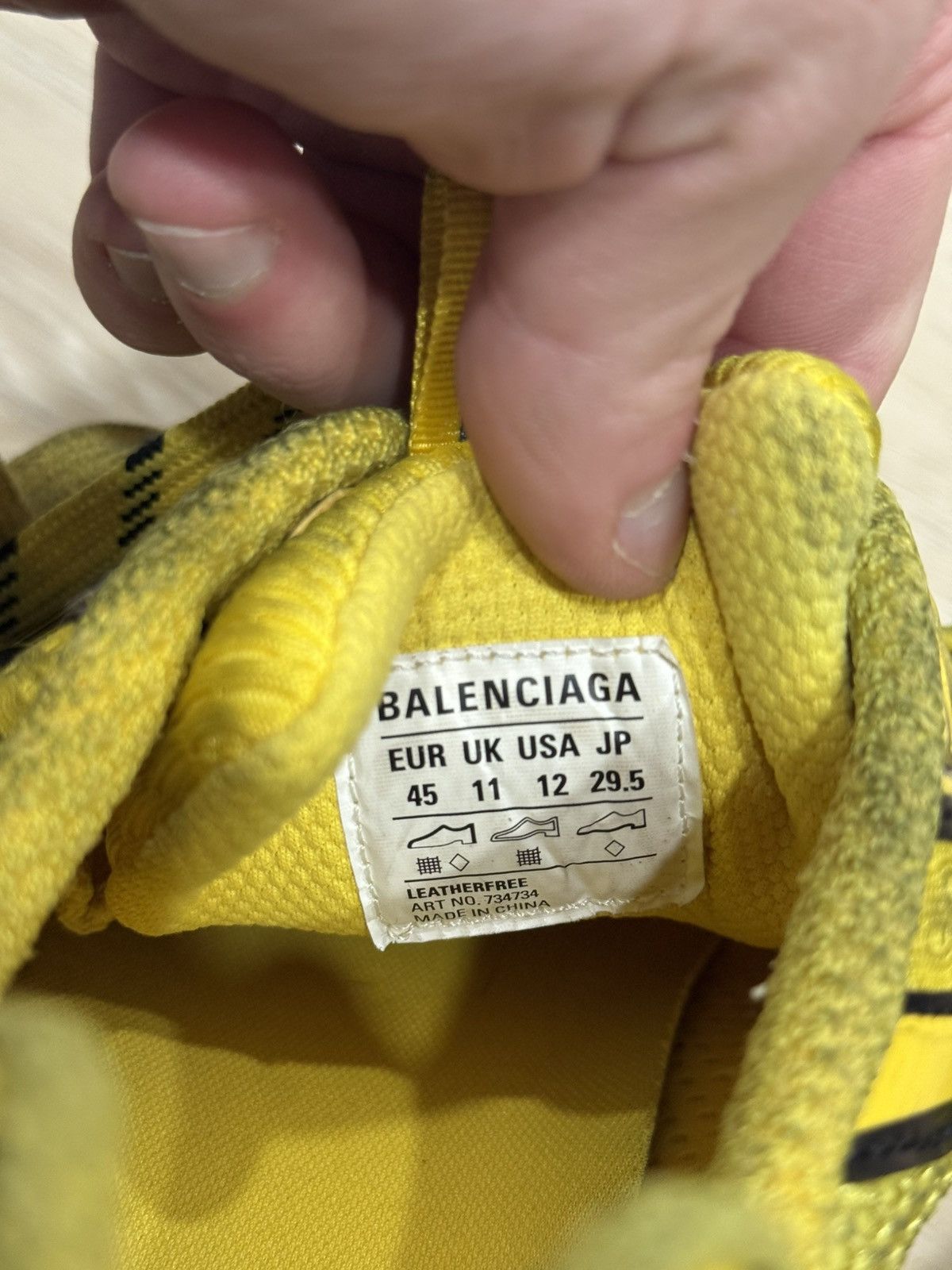 Balenciaga Balenciaga 3xl Distressed Sneakers ‘Yellow’ Size US 12 / EU 45 - 20 Thumbnail