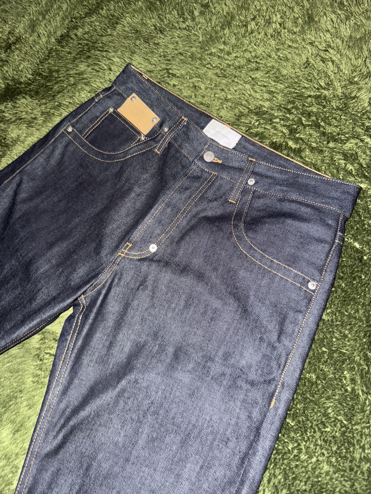 Craig Green [S] Craig Green Embroidered Hole Pocket Selvedge Jeans Size US 32 / EU 48 - 2 Thumbnail