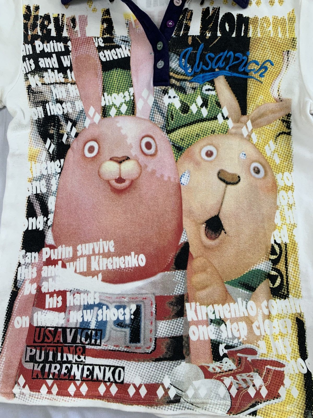 Cartoon Network art usavich polo tshirt Size XS / US 0-2 / IT 36-38 - 5 Thumbnail