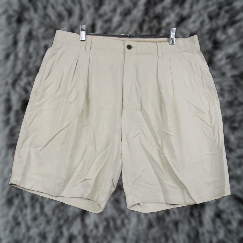 Tommy Bahama Tommy Bahama Relax Shorts 36 Men's Silk Pleated Chino Pockets Logo Shirt Size US 36 / EU 52 - 1 Thumbnail