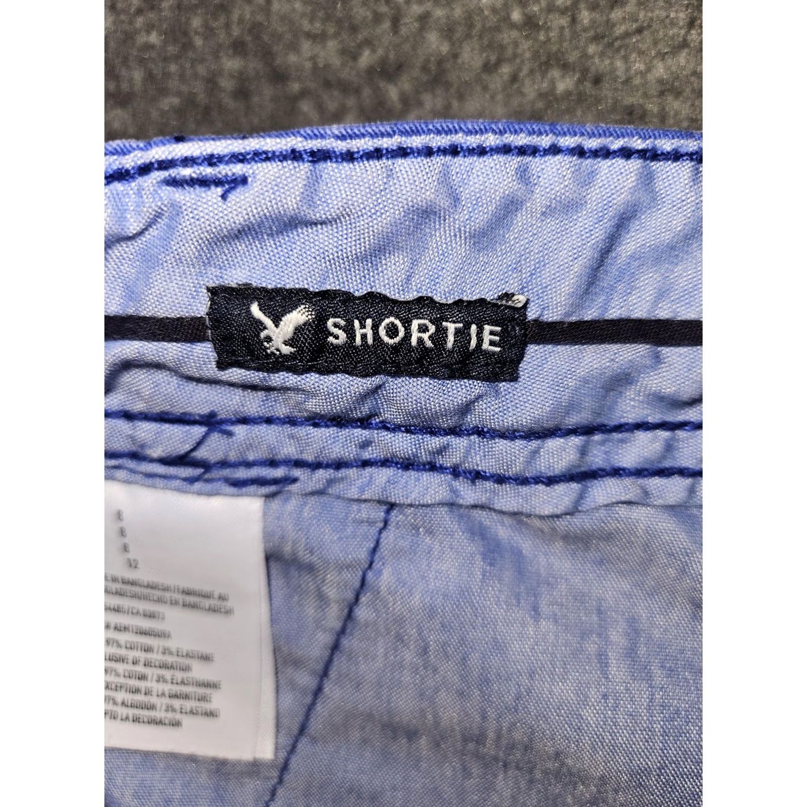 American Eagle Outfitters American Eagle Outfitters Shorts Womens 8 Blue Chino Shortie Stretch Twill Size 30" / US 8 / IT 44 - 3 Thumbnail
