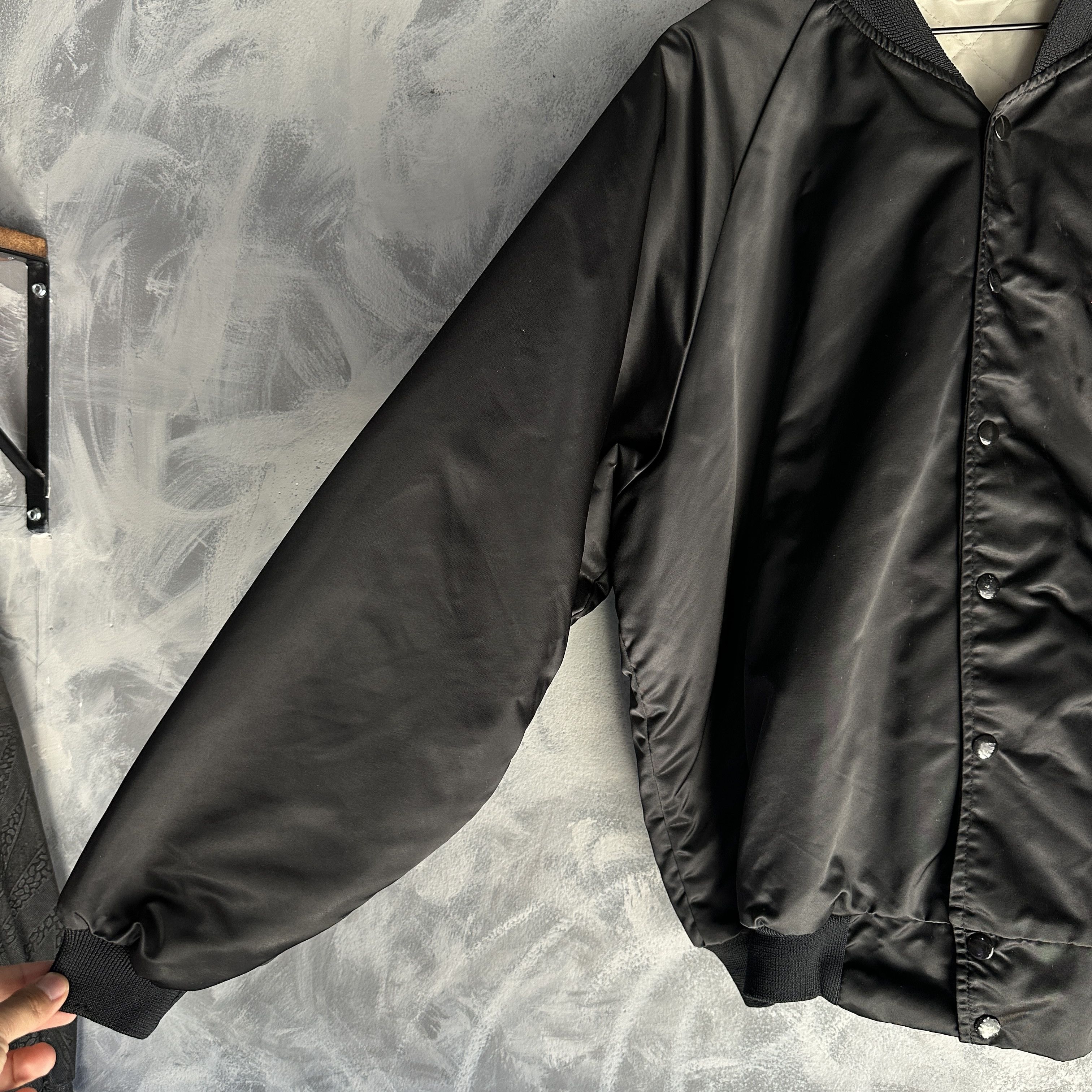 Other Vtg Rodeo Satin Snap Bomber Jacket Mens USA Made Hartwell Size US XL / EU 56 / 4 - 4 Thumbnail