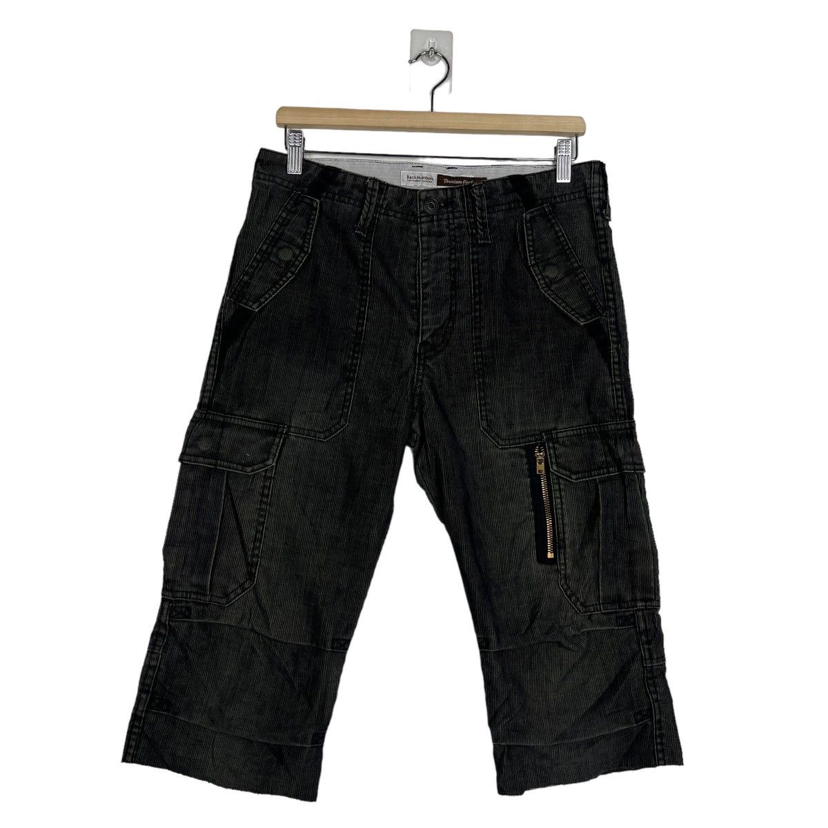 Japanese Brand 🔥 BACK NUMBER UTILITY CARGO 3 QUATER SHORT PANTS Size US 30 / EU 46 - 2 Thumbnail