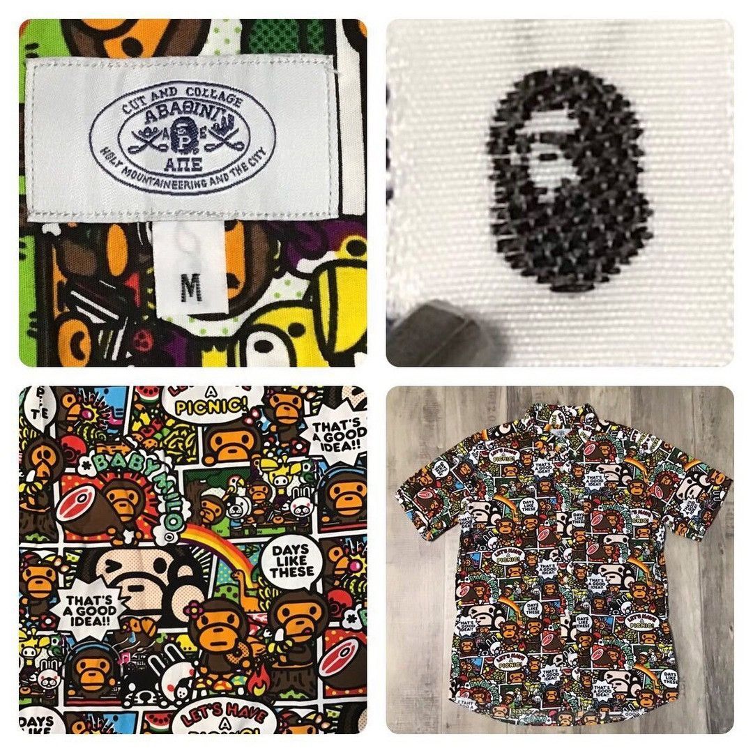 Bape BAPE Comic Milo & Lisa shirt a bathing ape Size US M / EU 48-50 / 2 - 6 Thumbnail
