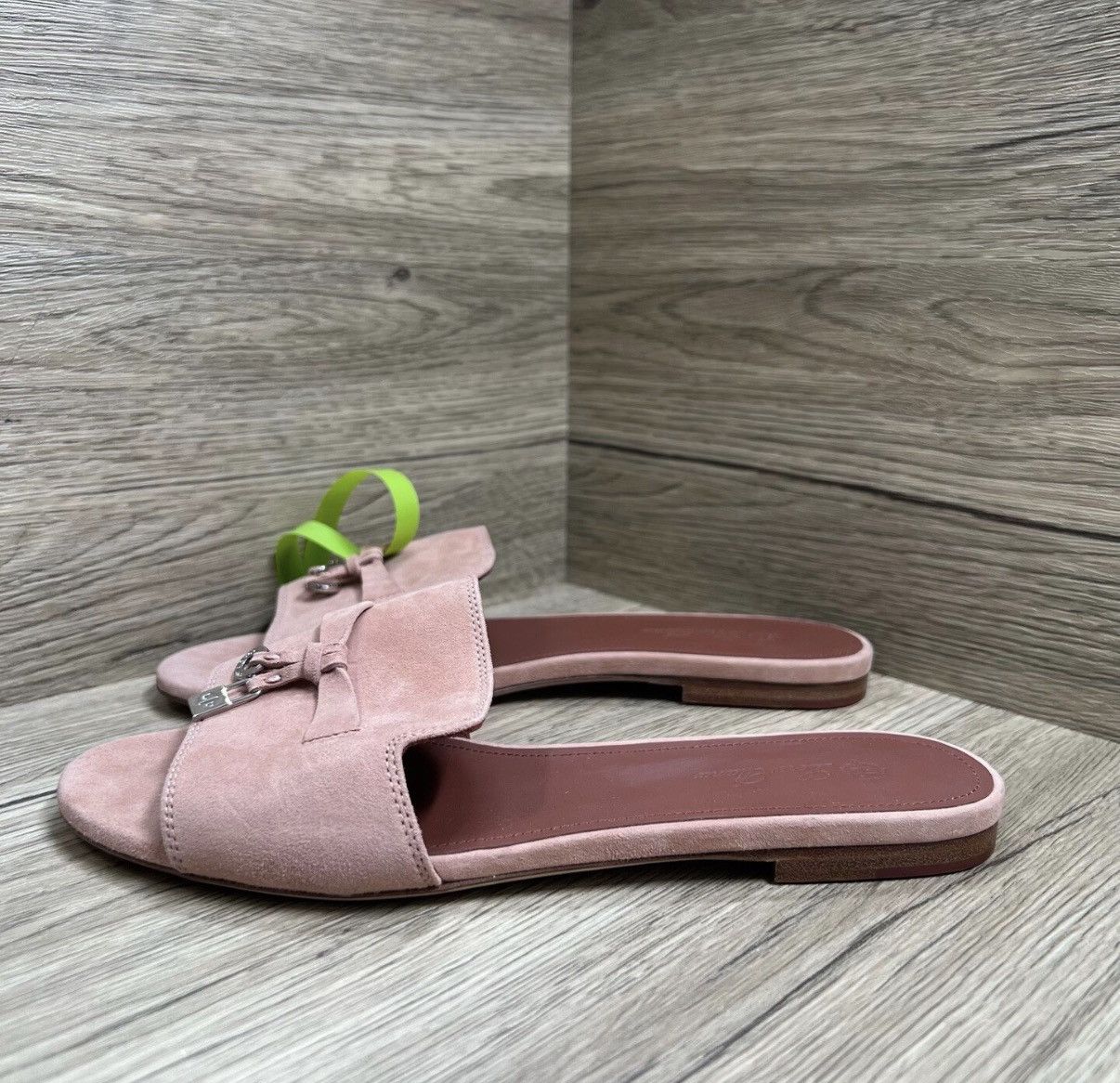 Loro Piana Loro Piana Summer Charms Pink & Brown Slippers J41 Size US 6.5 / IT 36.5 - 6 Thumbnail